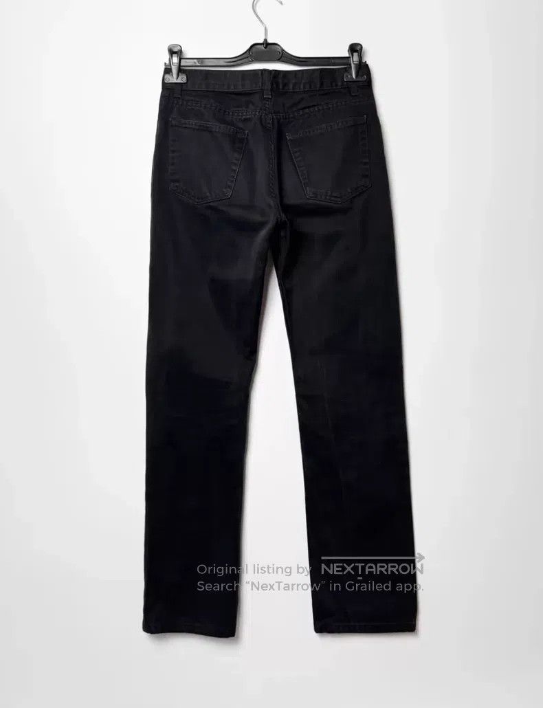 Helmut Lang Helmut Lang Silver buckle black bull denim jeans Size US 29 - 2 Thumbnail