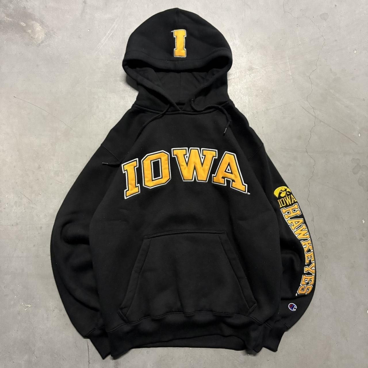 Champion Crazy Vintage Y2K/2000s University of Iowa Hawkeyes Champion Collegiate Hoodie! Size US S / EU 44-46 / 1 - 1 Thumbnail