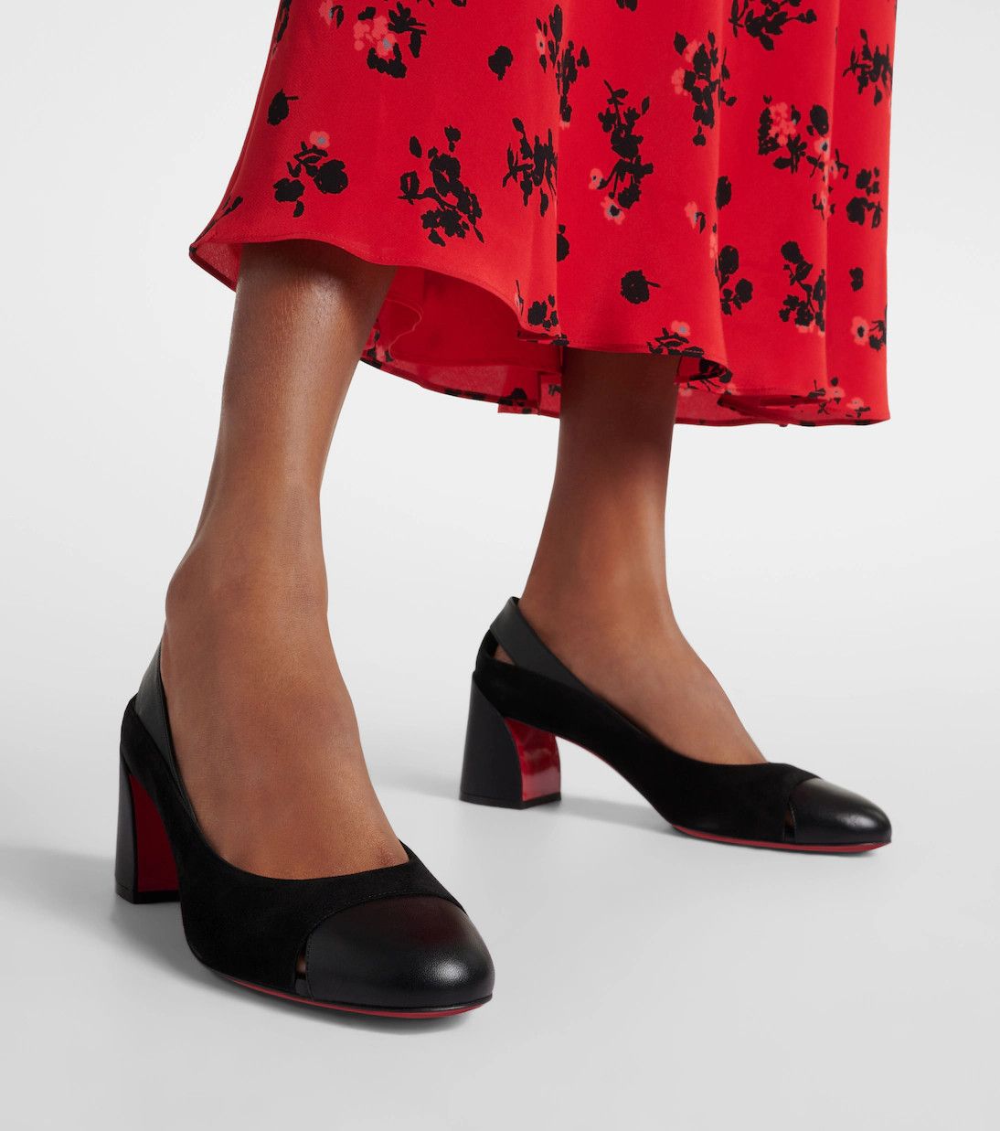 Christian Louboutin o1s1wg110125 Miss Duvette Leather Pumps in Black Size US 10 / IT 40 - 5 Thumbnail