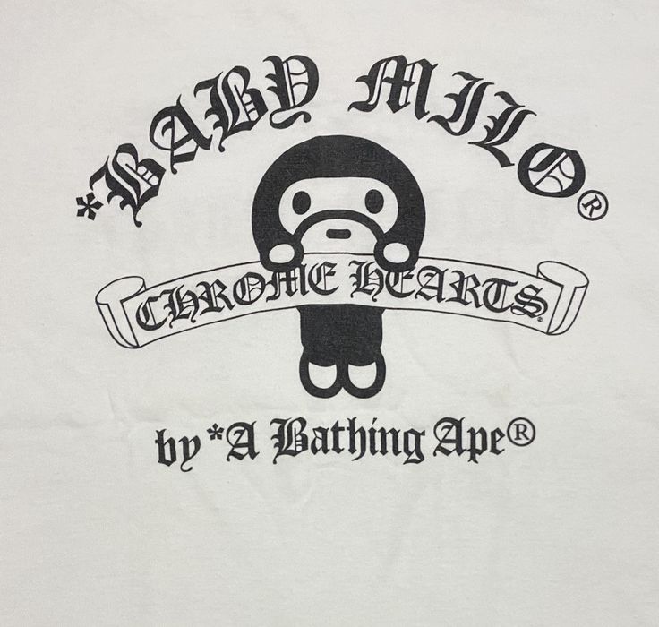 Bape Bape x Chrome Hearts Baby Milo Tee Grailed
