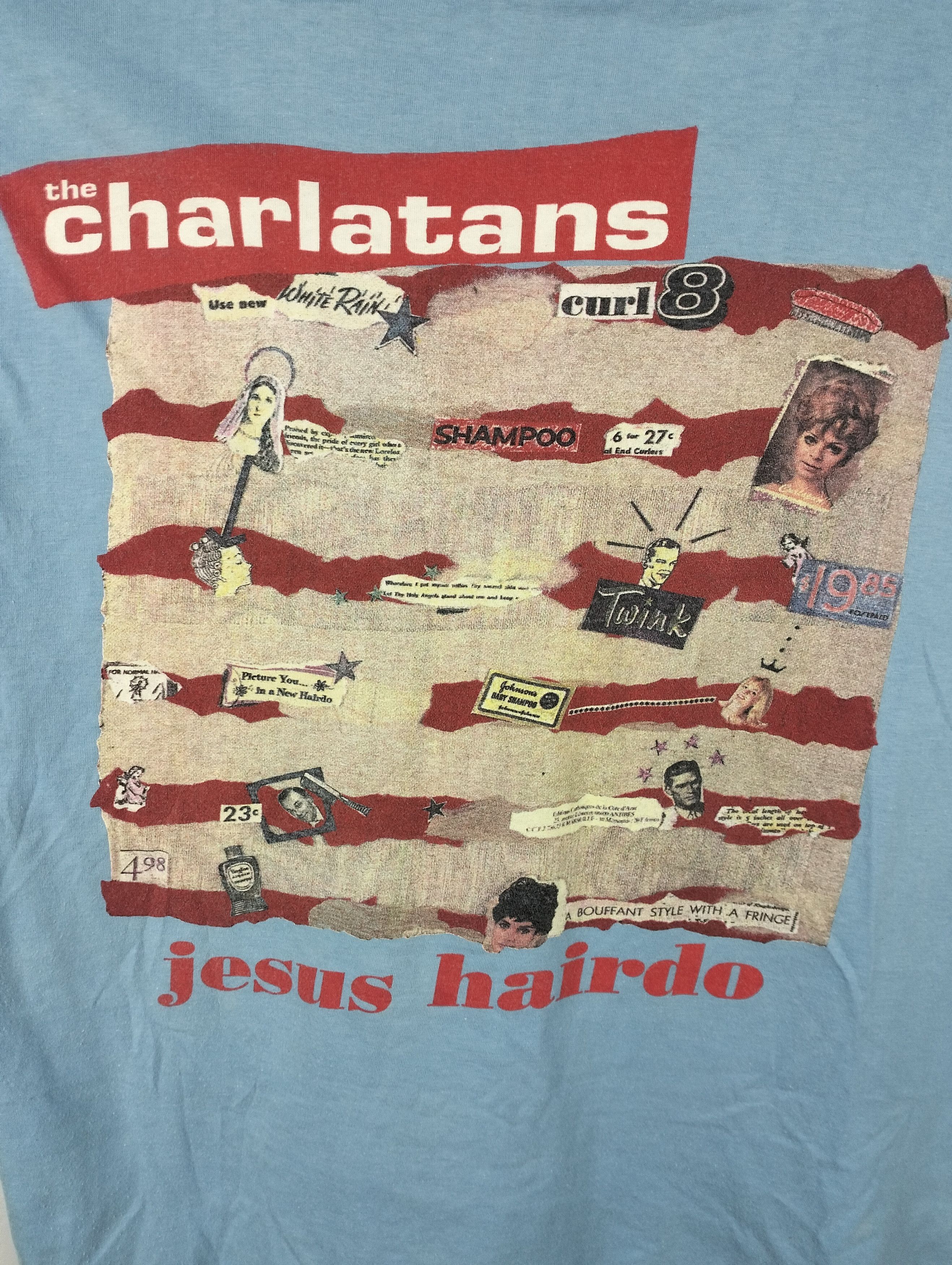 Band Tees × Vintage Vintage The Charlatans Britpop Band T shirt 90's Size US XL / EU 56 / 4 - 2 Thumbnail