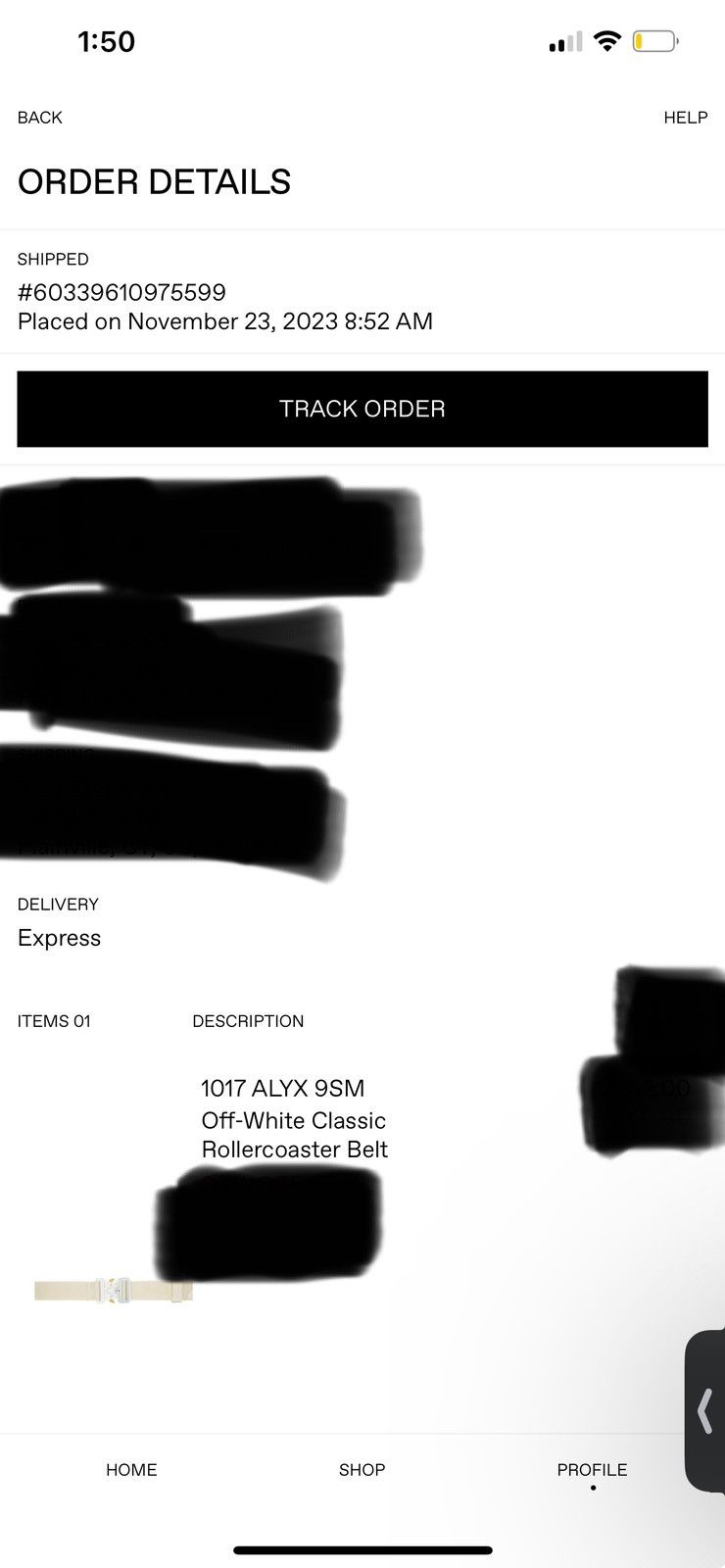 1017 ALYX 9SM Full size off white alyx belt *rare* Size ONE SIZE - 2 Thumbnail