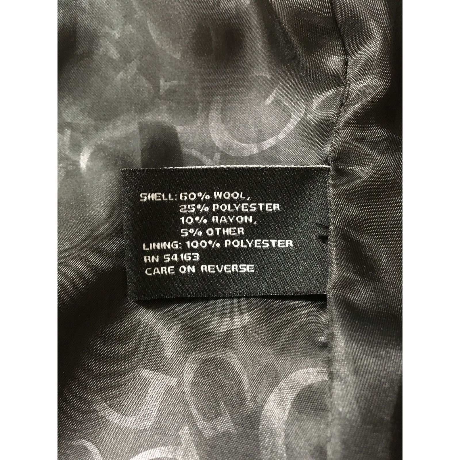 Guess Guess Large Wool Blend Black Lined Pea Coat Gold Embroidery Size L / US 10 / IT 46 - 8 Thumbnail