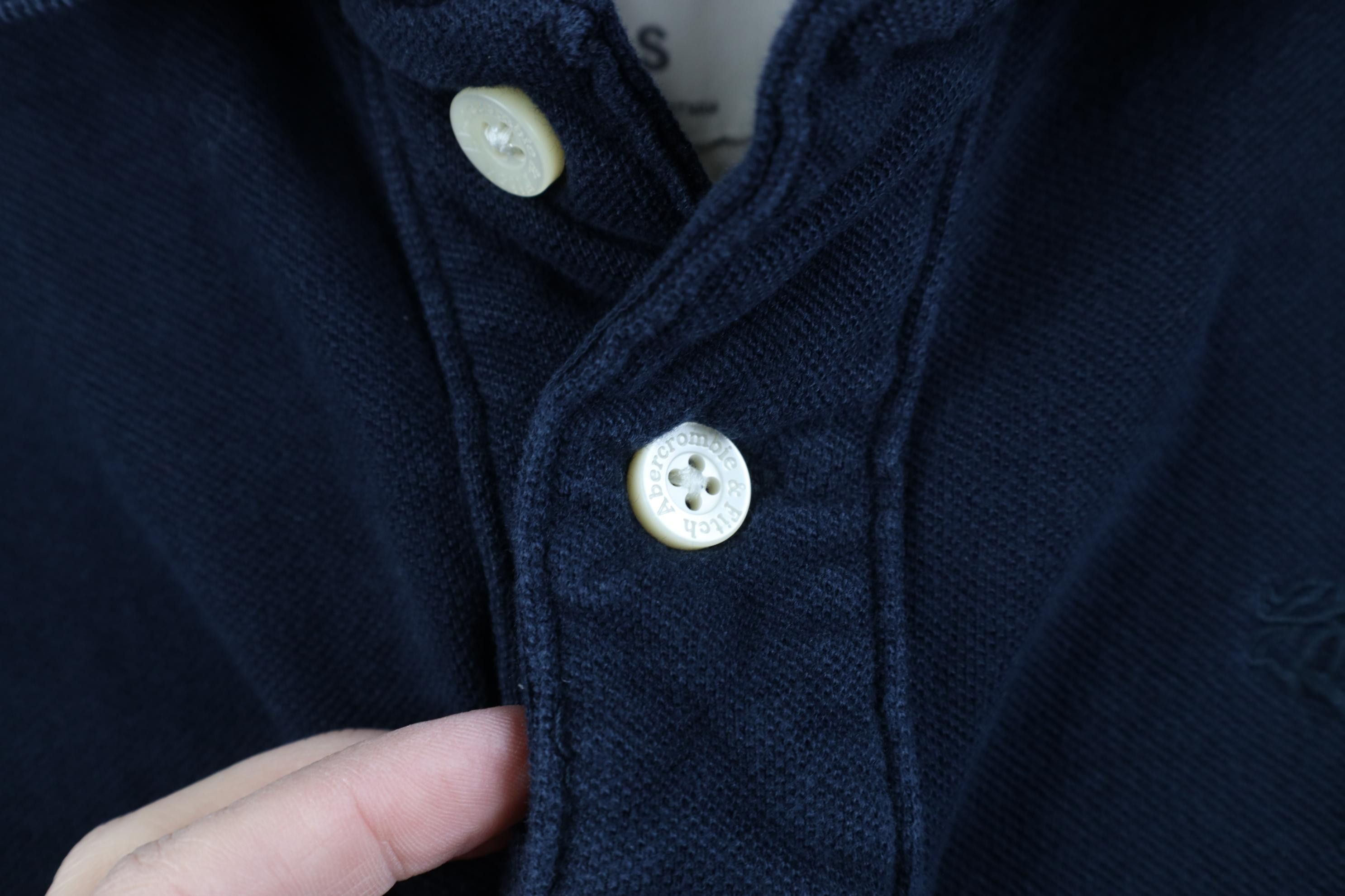 Abercrombie & Fitch Vintage 90s Y2K Abercrombie & Fitch Polo Shirt Navy Blue Size US S / EU 44-46 / 1 - 5 Thumbnail