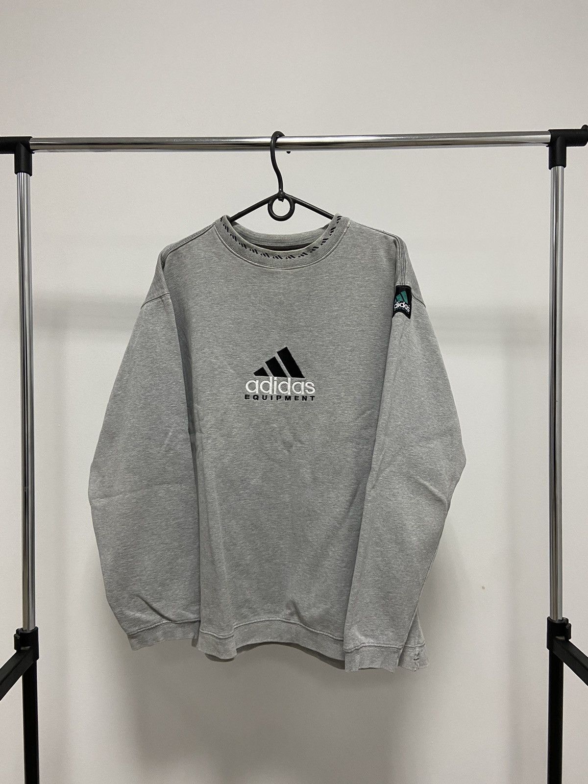 Adidas × Vintage Adidas Equipment Vintage Big Logo Sweatshirt Street Style Size US M / EU 48-50 / 2 - 1 Thumbnail