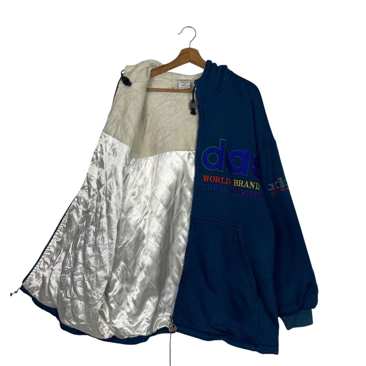 Adidas Adidas Big Logo Zipper Hoodie Size US L / EU 52-54 / 3 - 10 Thumbnail
