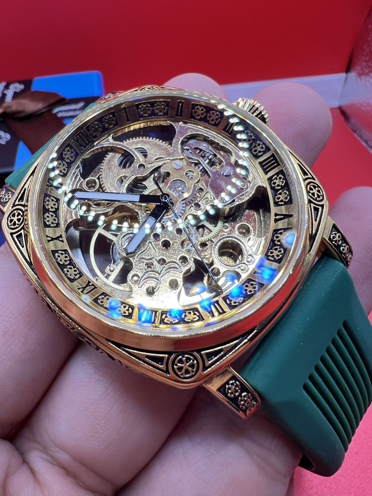 Other Mechanical Men's Watch Retro Style Skeleton Size ONE SIZE - 4 Thumbnail