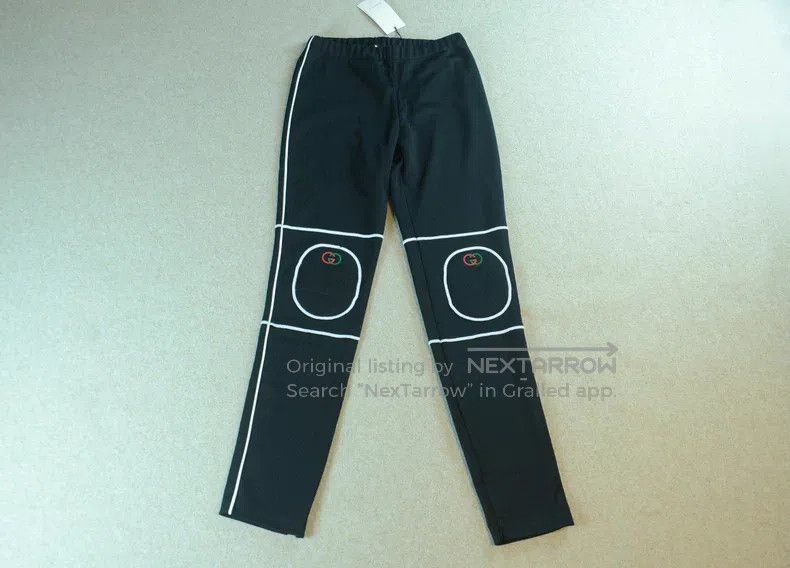 Gucci Gucci SizeL Embroidered elastic casual pants Size US 35 - 1 Thumbnail