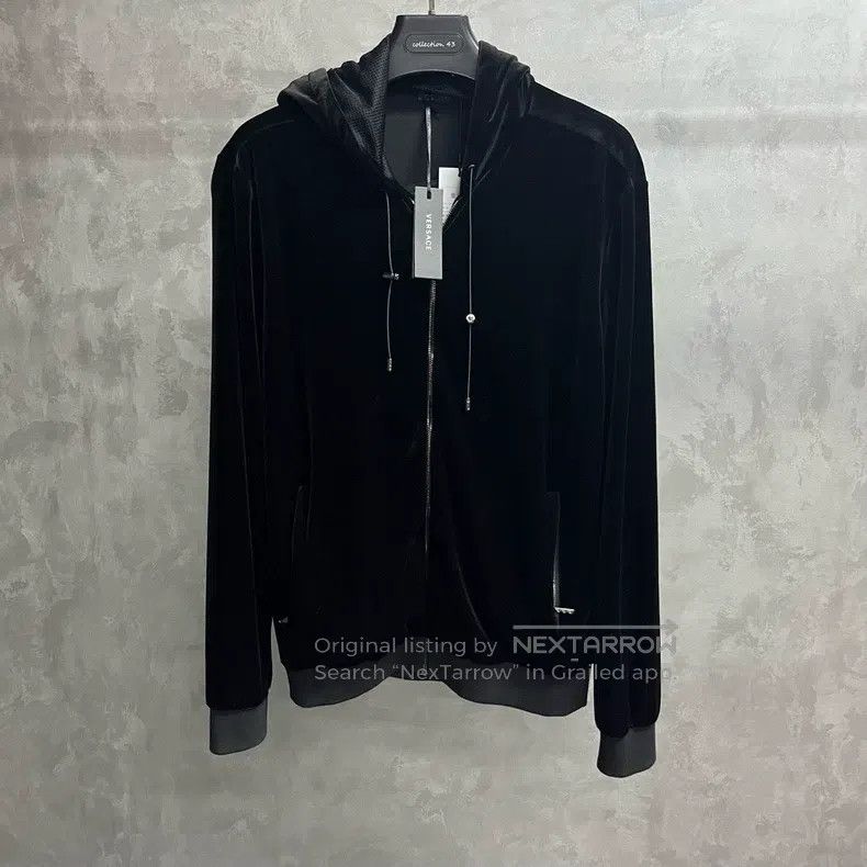 Versace Versace Black zippered sportswear sweatshirt jacket Size US M / EU 48-50 / 2 - 1 Thumbnail