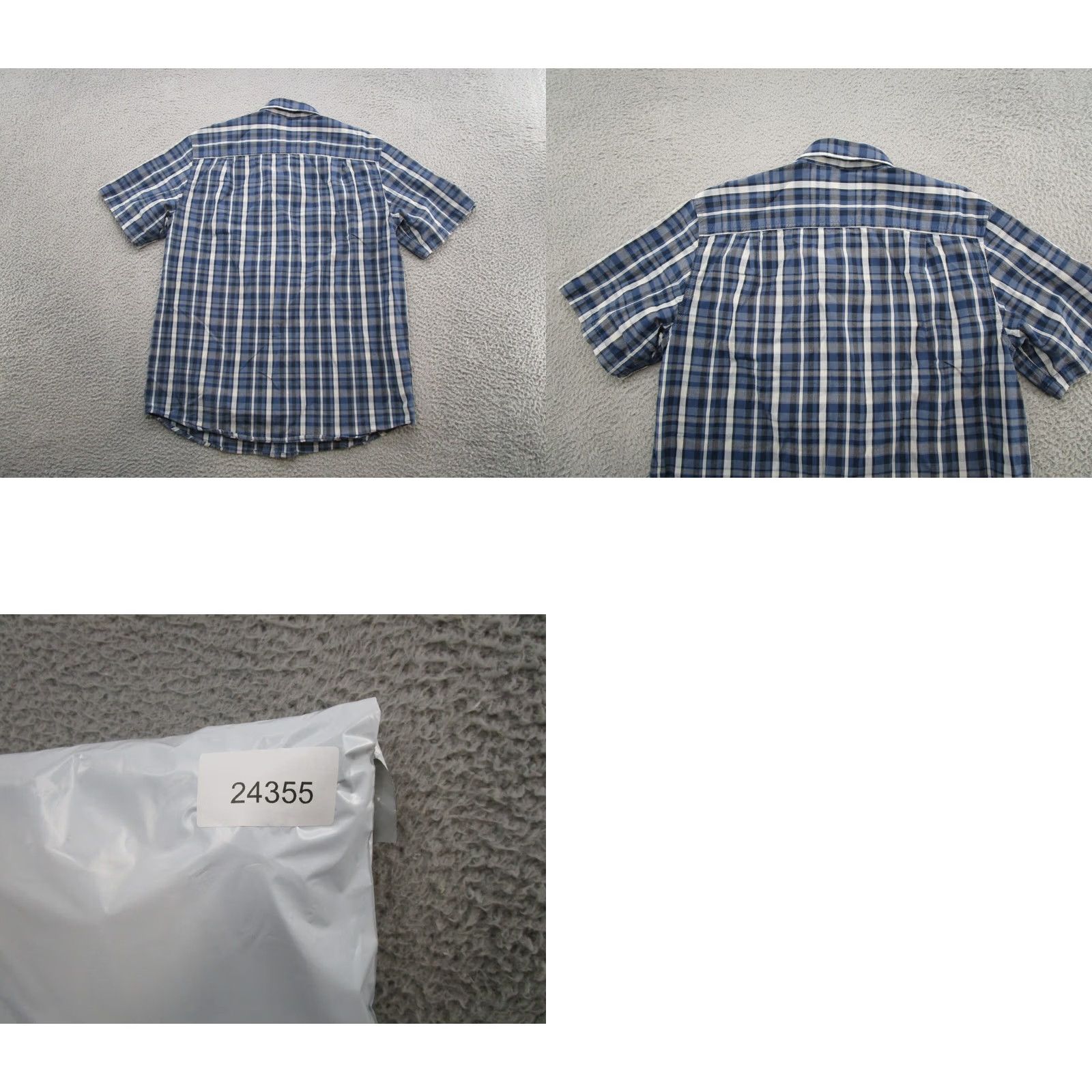 Carhartt Carhartt Mens Short Sleeve Shirt Blue Plaid Button-Up 100% Cotton Size M Loose Fit Workwear Shirt Size US M / EU 48-50 / 2 - 8 Thumbnail