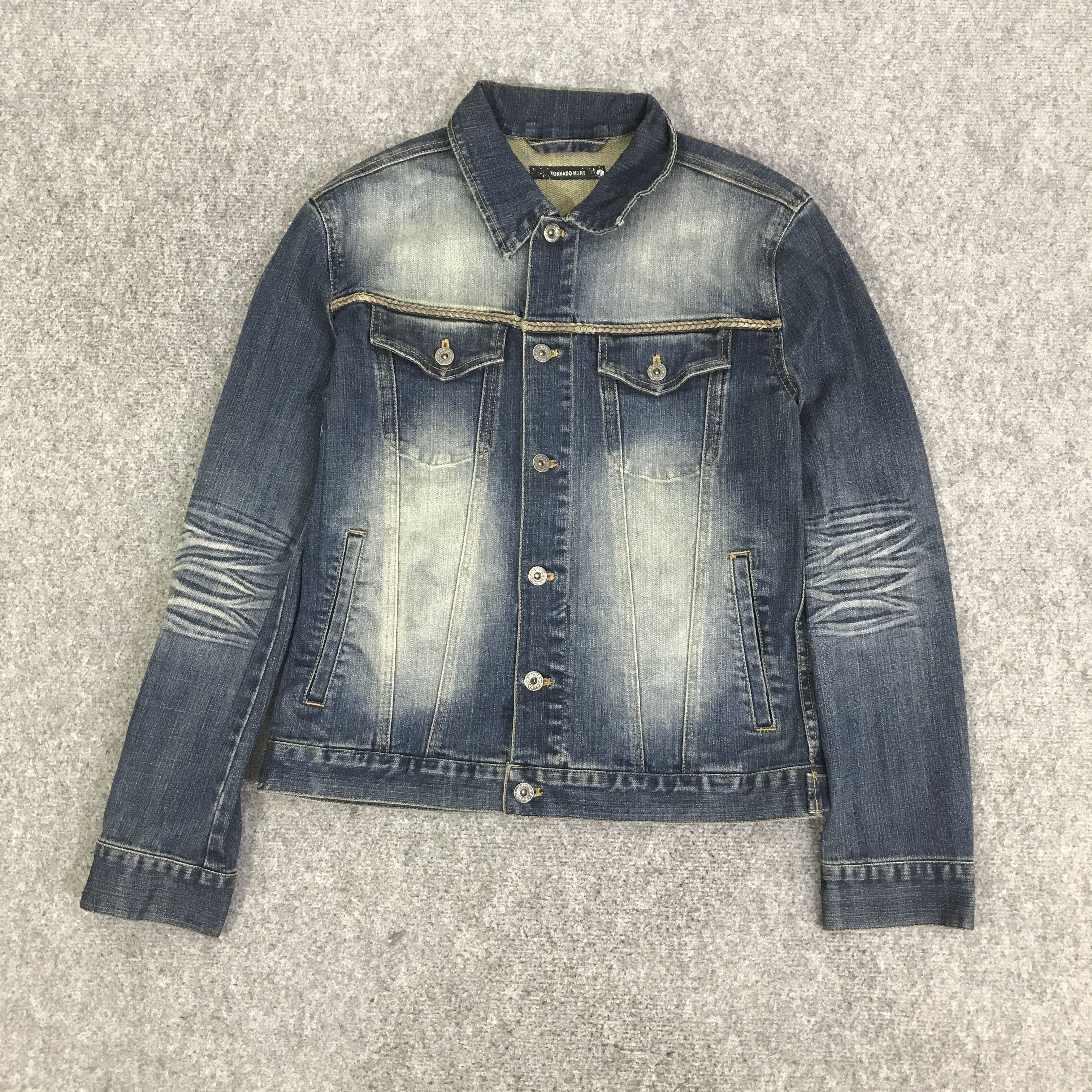 Tornado Mart GOTHIC STYLE TORNADO MART DENIM JACKET K78B9 Size US M / EU 48-50 / 2 - 1 Thumbnail