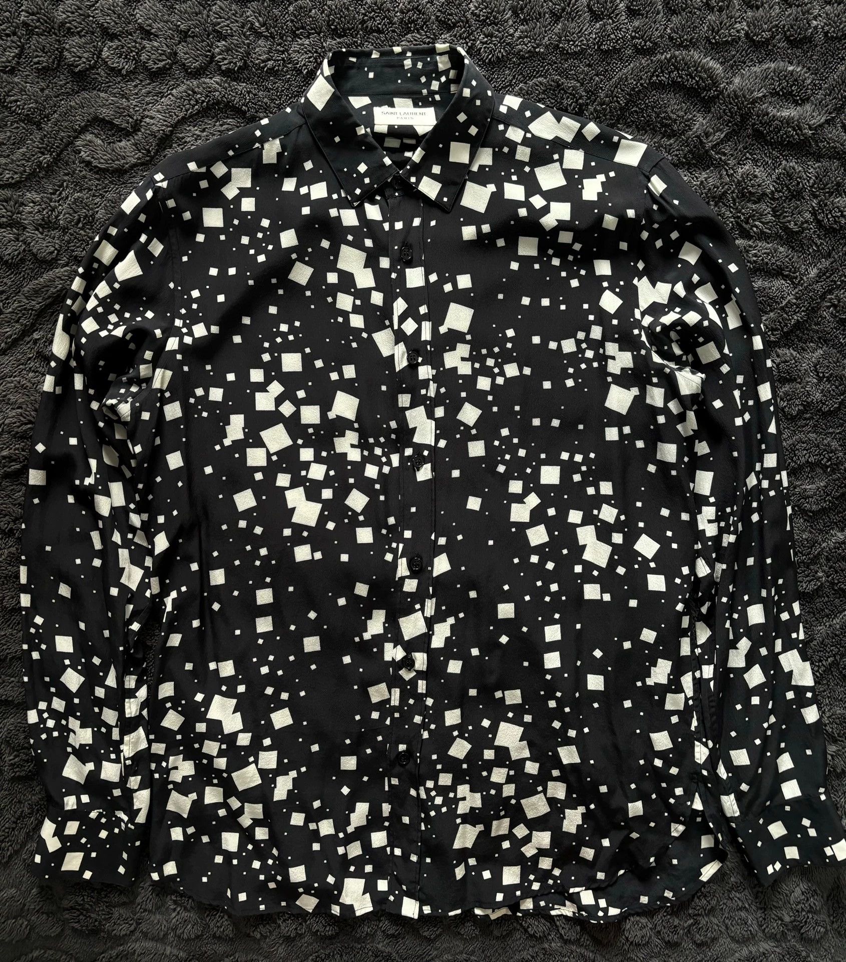 Saint Laurent Paris Saint Laurent Paris Square silk shirt Size US S / EU 44-46 / 1 - 1 Thumbnail