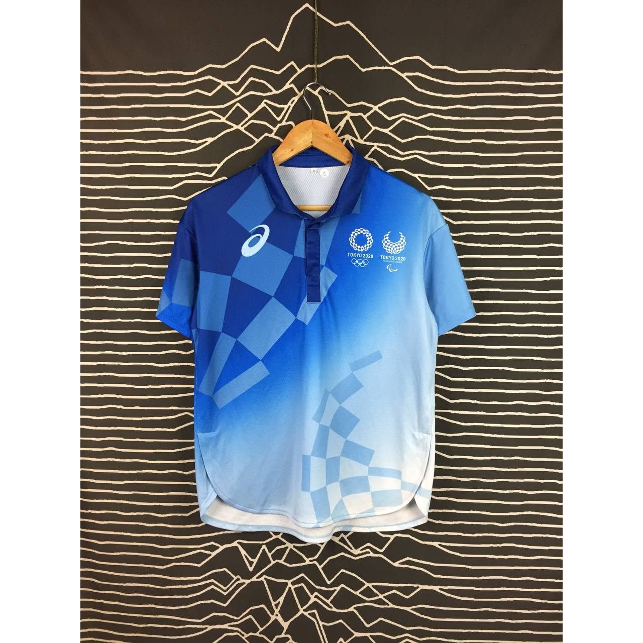 Asics × Vintage Asics Tokyo 2020 Olympic Volunteer Staff Activewear Polo Tee Size US M / EU 48-50 / 2 - 2 Thumbnail