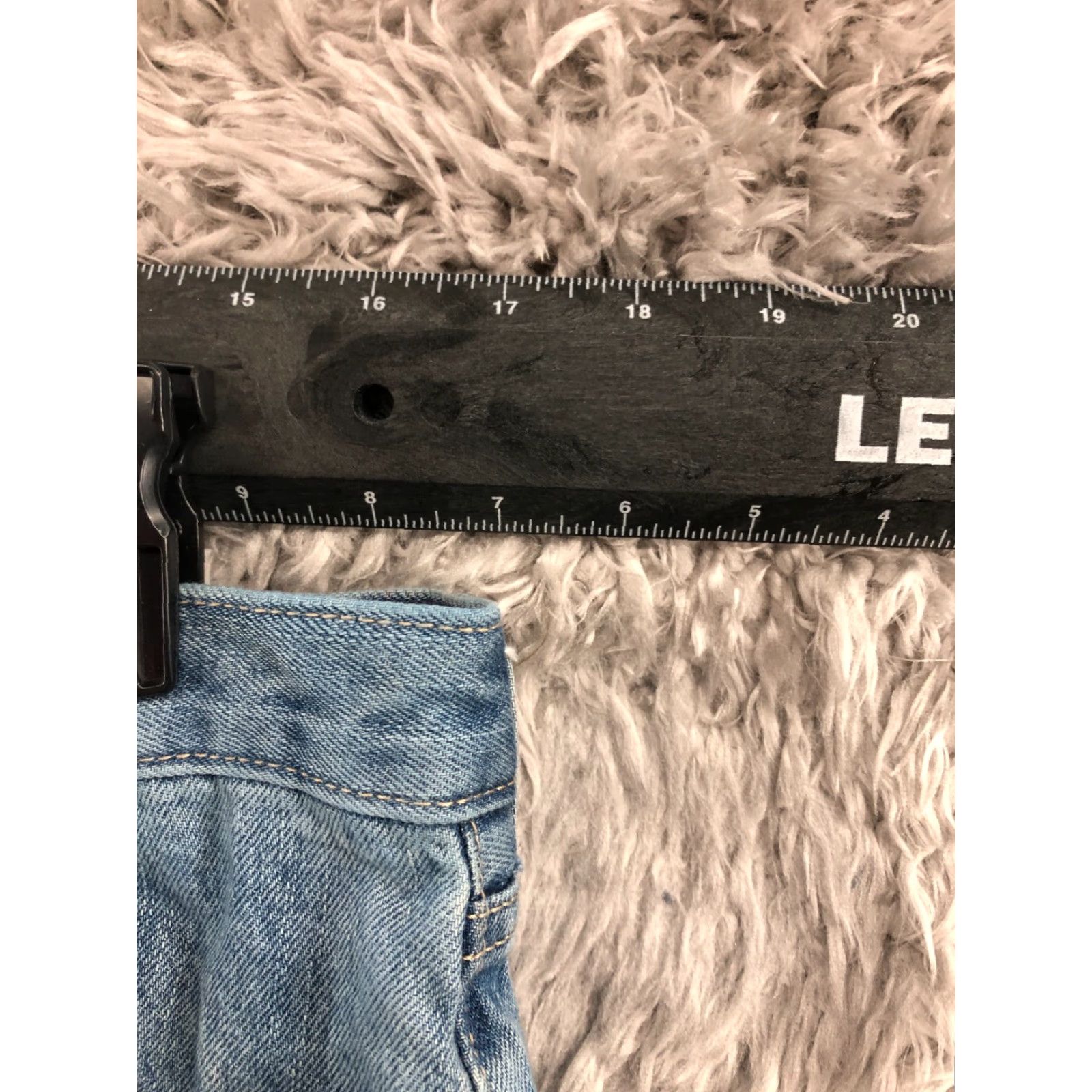 Lands' End Lands' End Jeans Mens Straight Fit 34 Regular Mid Blue 5-Pocket Denim Cotton Blend Belt Loops Inseam 36 in Wearable Modern Classic American Style Size US 34 / EU 50 - 2 Thumbnail