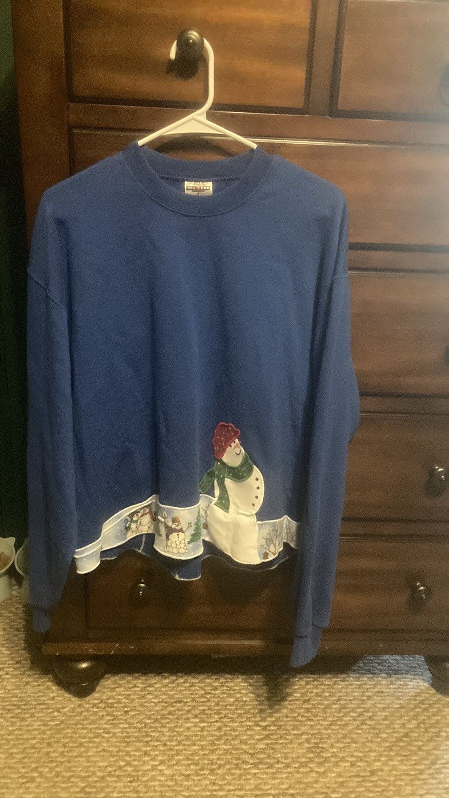 Other Vintage Christmas Snowman Grandma Crewneck Ugly Sweater Size L / US 10 / IT 46 - 1 Thumbnail