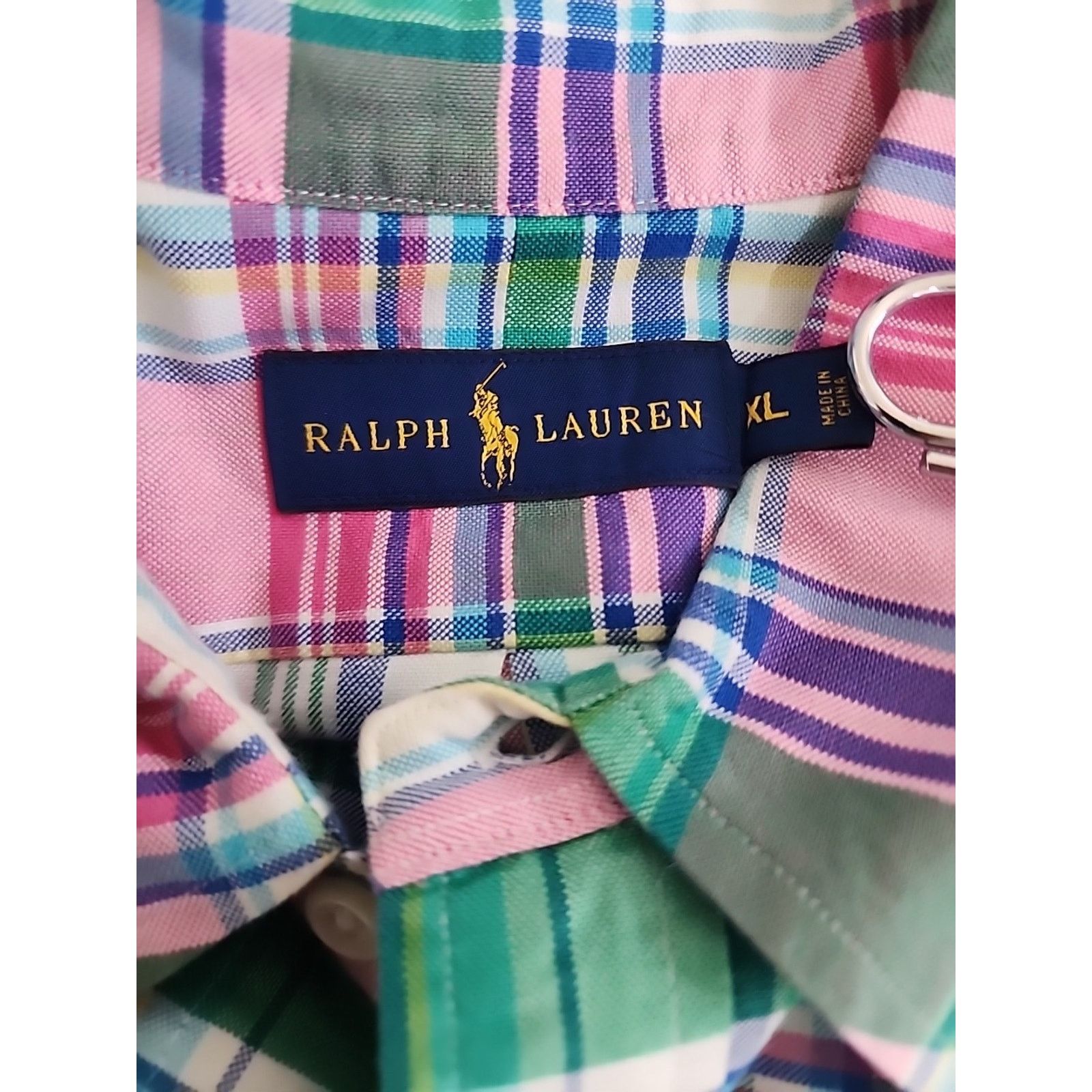 Polo Ralph Lauren Ralph Lauren Shirt Mens XLarge Down Flesh Pony Plaid Pink Size US XL / EU 56 / 4 - 3 Thumbnail