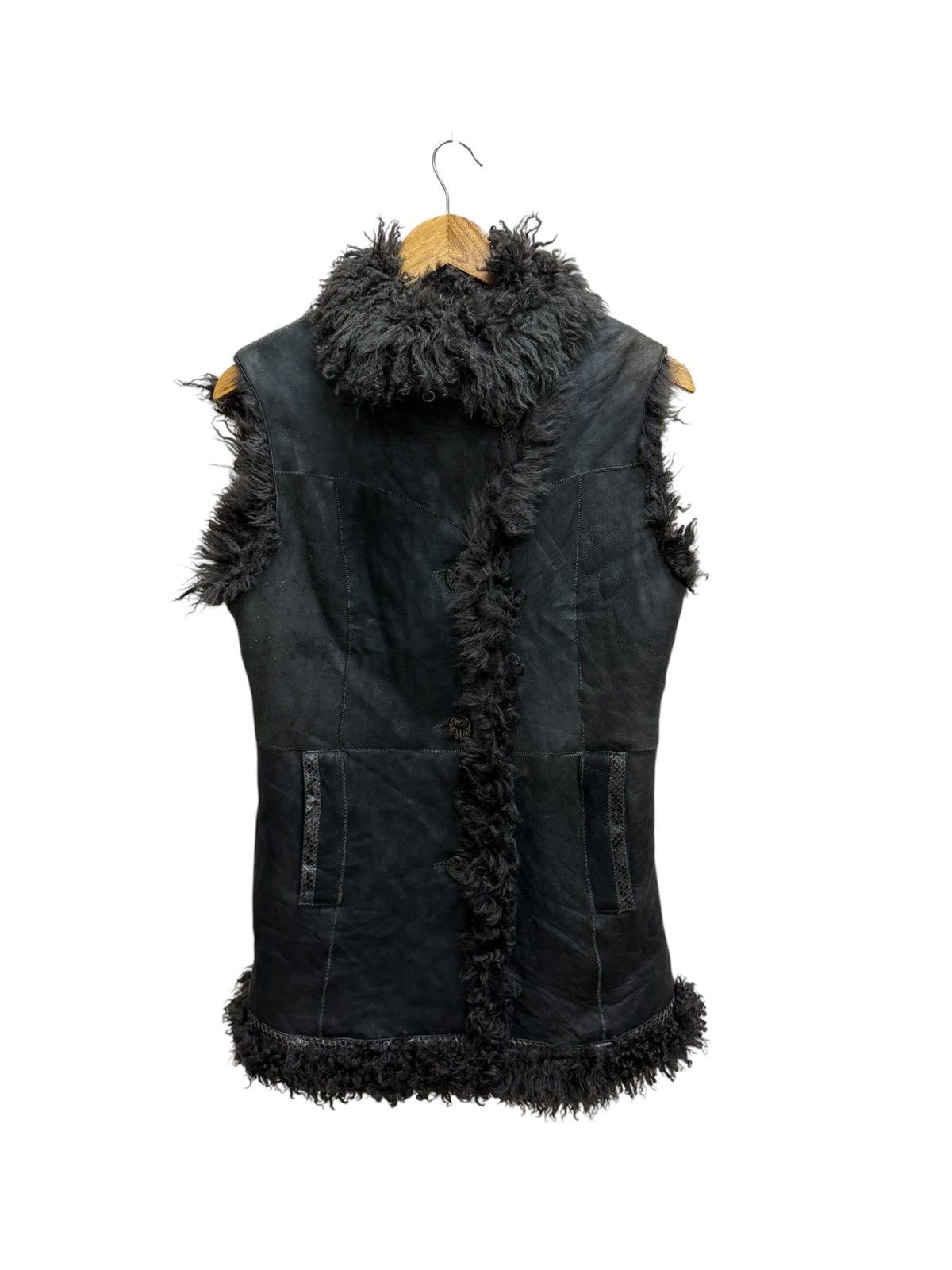 Robert Comstock Vintage Robert Comstock Fur Suede Leather Jacket Vests Size US S / EU 44-46 / 1 - 1 Thumbnail