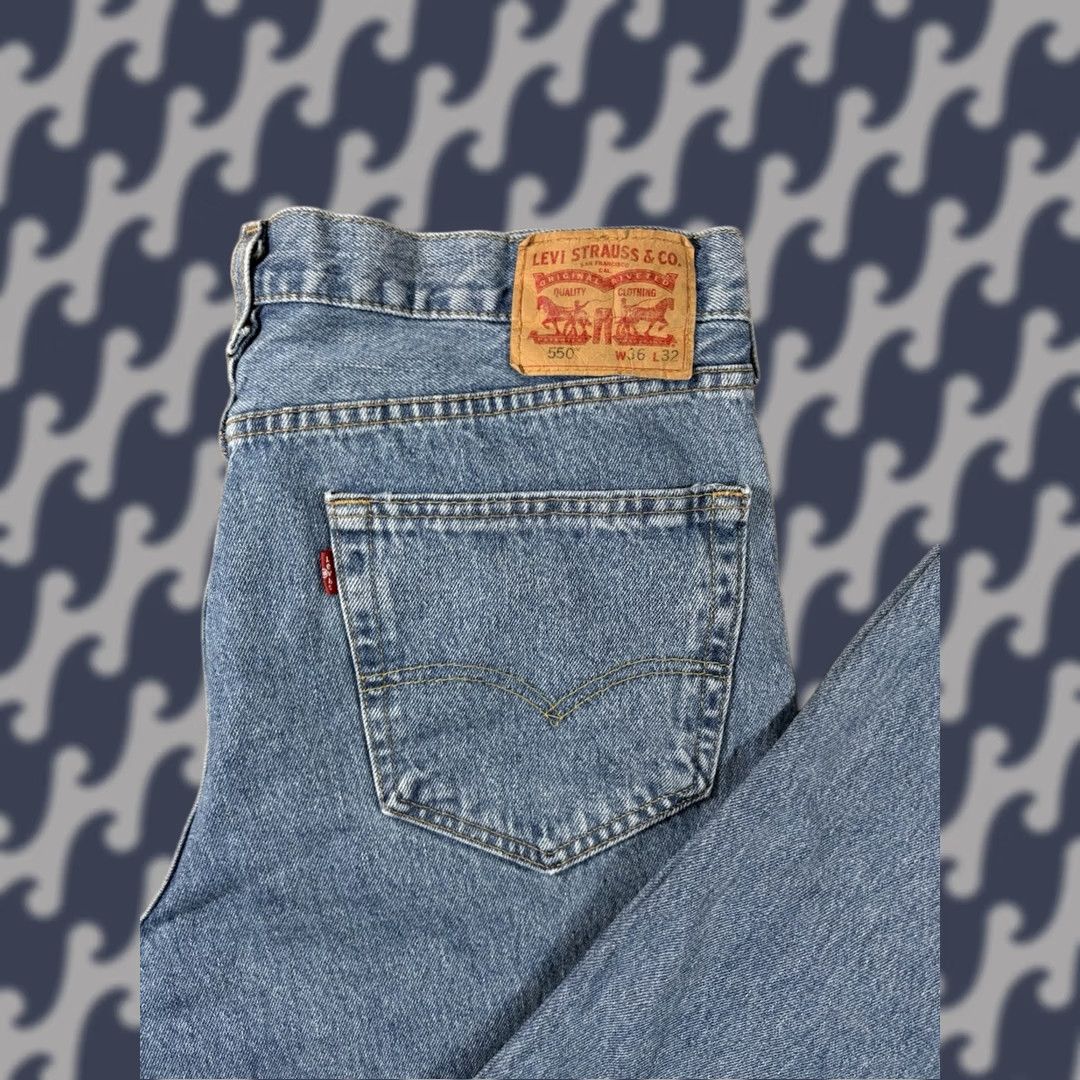 Levi's VINTAGE Levi's 550 Jeans Main Selling Point Brand Men 36 Jeans Blue Denim Relaxed 90s USA Mens Size US 36 / EU 52 - 1 Thumbnail