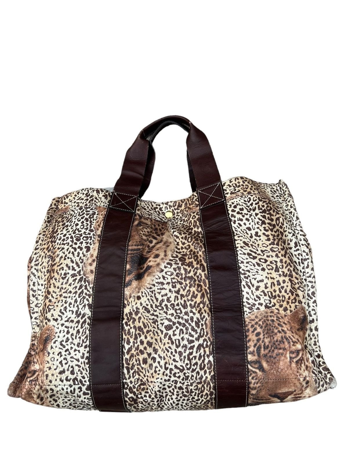 Vintage Vintage Japan Cheetah Leopard Large Tote Bag Size ONE SIZE - 7 Thumbnail