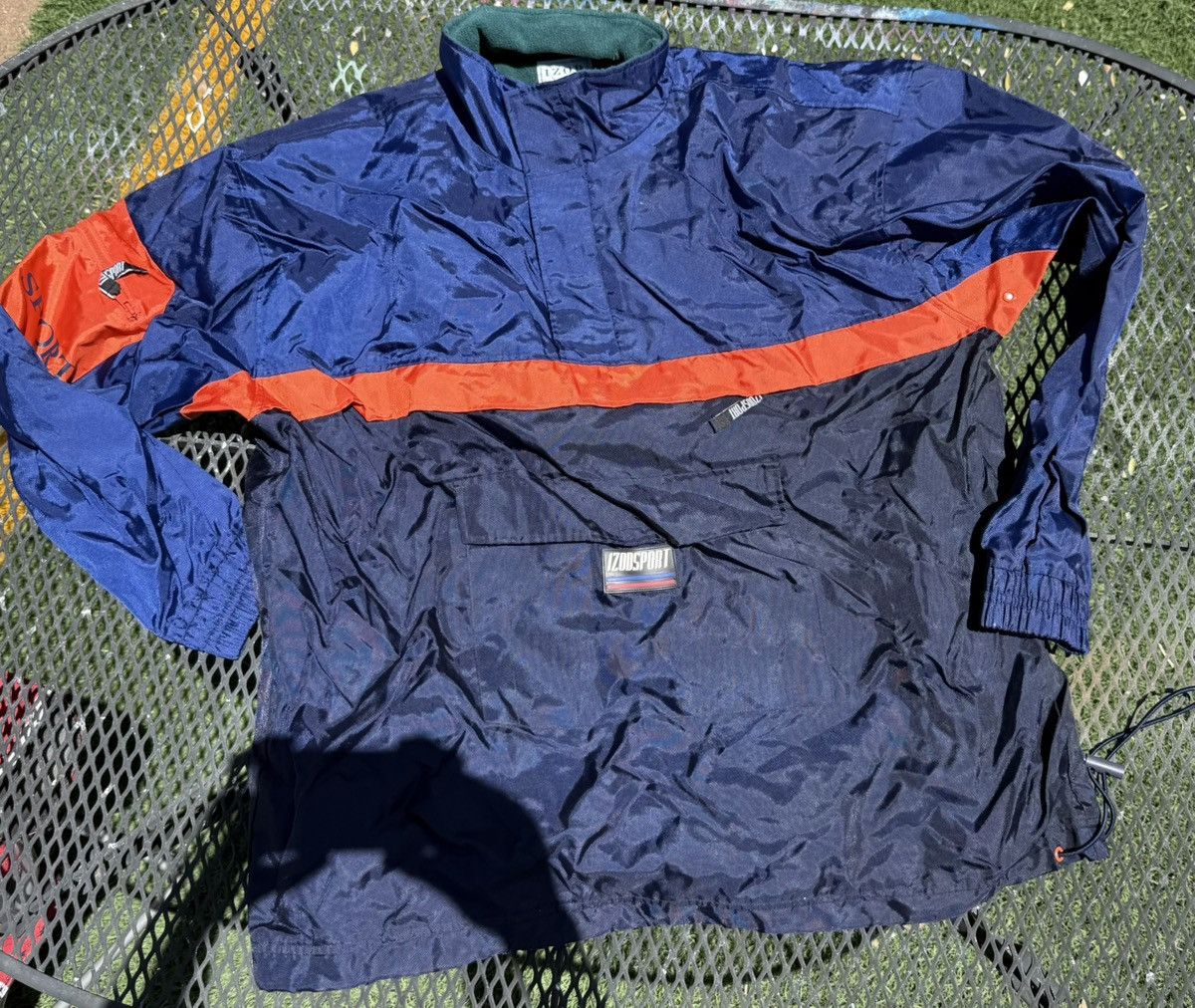 Izod Vintage Izod Sport Jacket – XL – Blue & Orange Windbreaker Size US XL / EU 56 / 4 - 1 Thumbnail