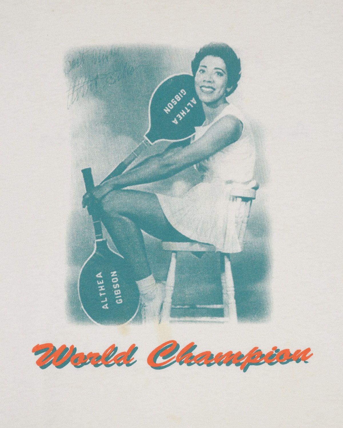 Vintage Vintage Althea Gibson faded distressed t-shirt Size US S / EU 44-46 / 1 - 3 Thumbnail