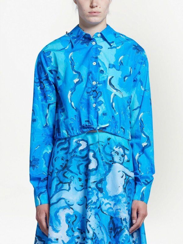 Marni o1y1125 Floral Shirt in Multicolor Size XS / US 0-2 / IT 36-38 - 3 Thumbnail