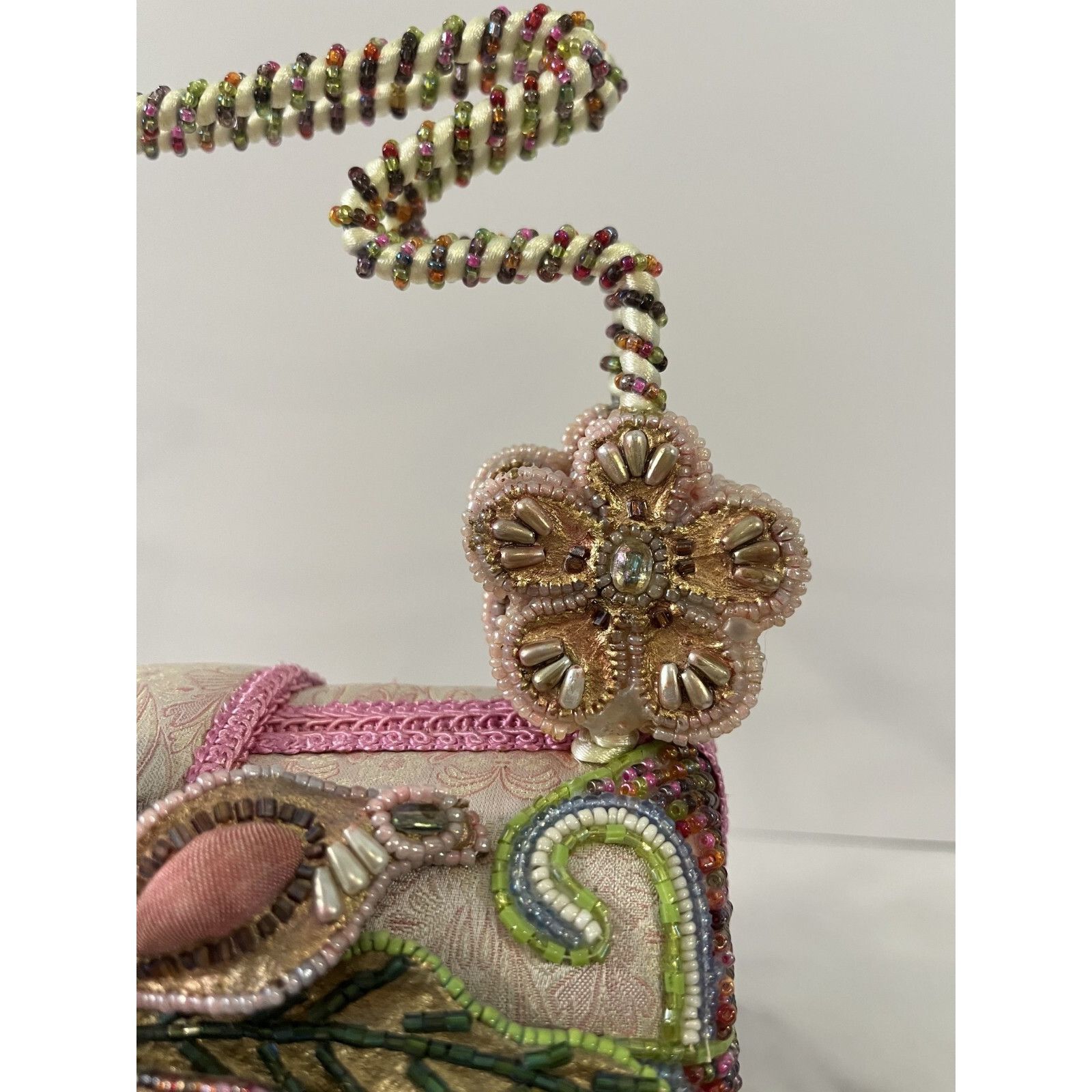 Mary Frances Mary Frances Beaded Floral Handbag With Intricate Embroidery Size ONE SIZE - 7 Thumbnail