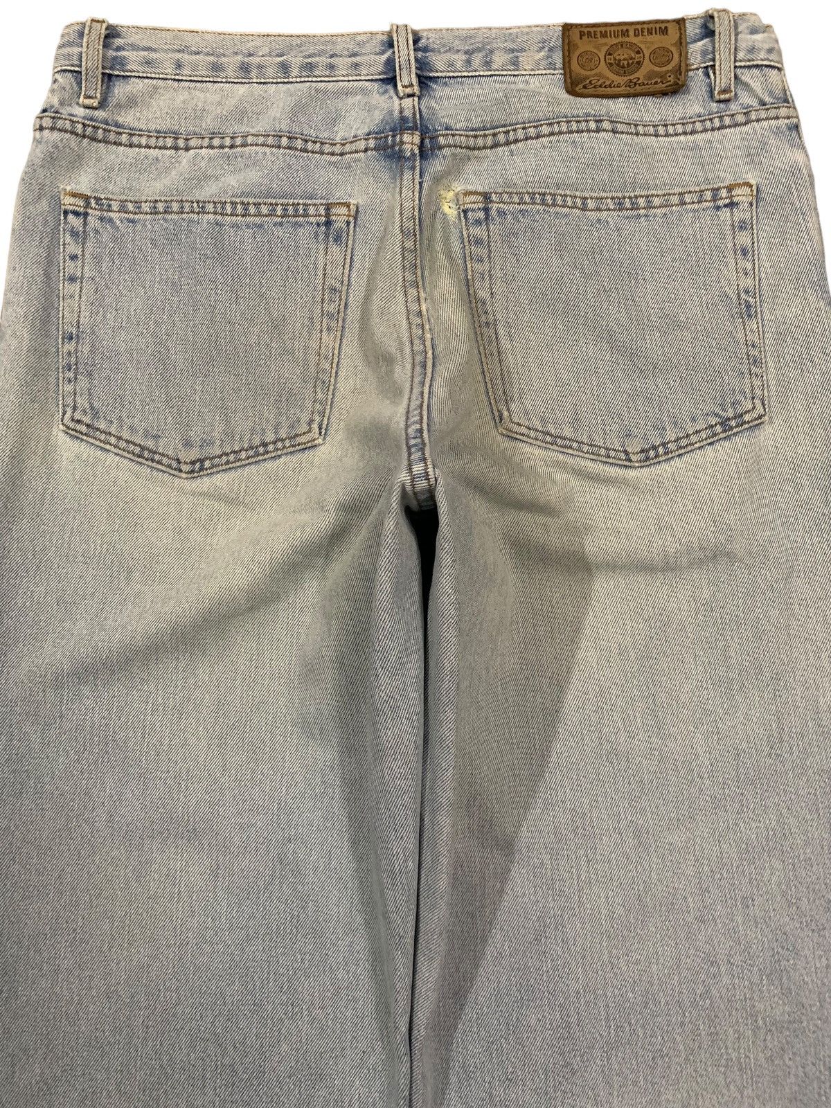 Eddie Bauer Vintage Y2K Eddie Bauer Pre Washed Baggy Loose Ripped Jeans Size US 34 / EU 50 - 11 Thumbnail