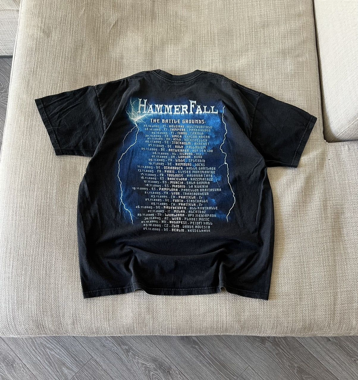 Band Tees × Vintage Vintage 💥 Hammer Fall Band Tee Size US XL / EU 56 / 4 - 10 Thumbnail
