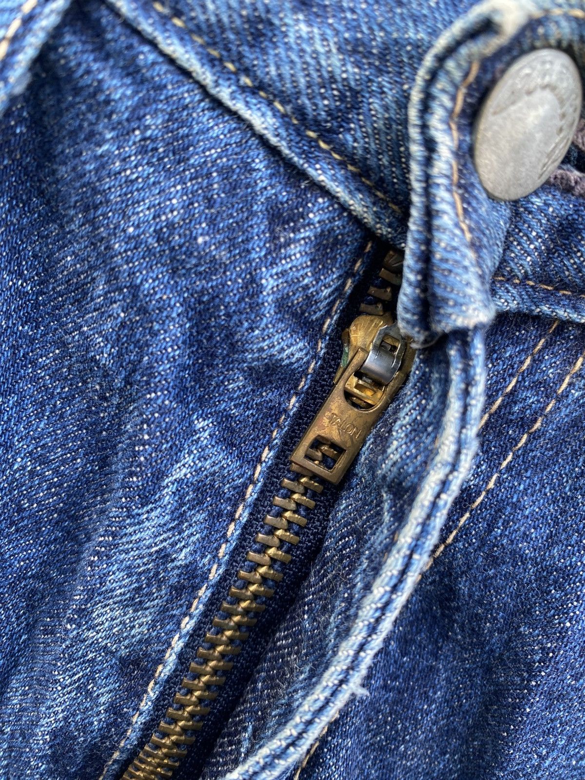 Big John Vintage Big John Selvedge Distressed Jeans Size US 29 - 7 Thumbnail