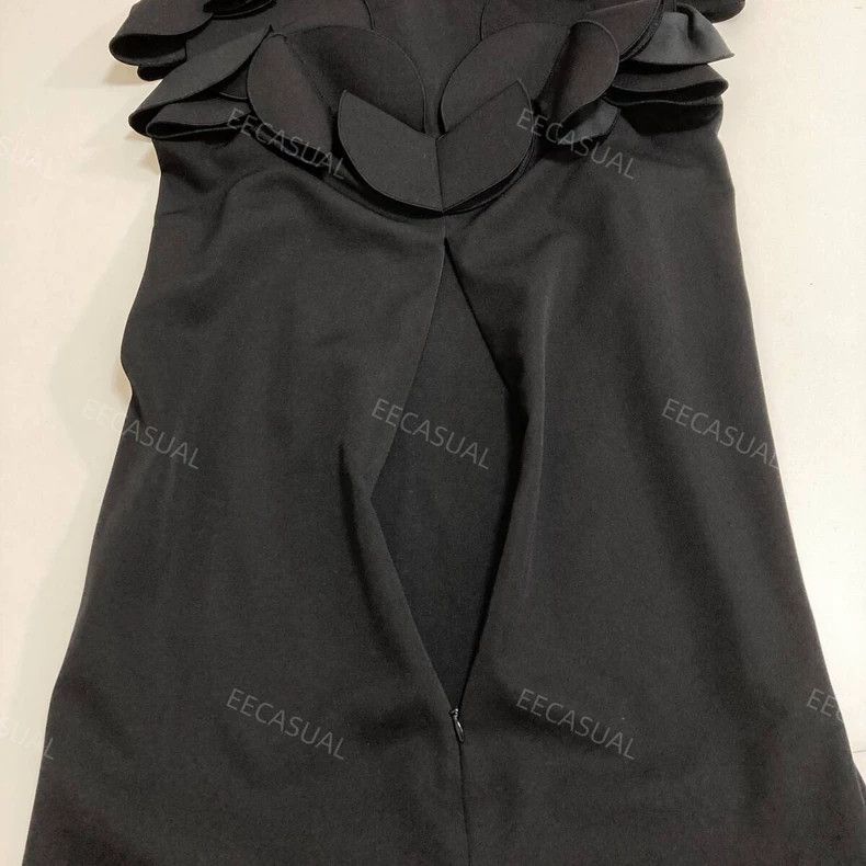 Comme des Garcons Comme Des Garcons Black dimensional petal-neck wool dress Size XS / US 0-2 / IT 36-38 - 7 Thumbnail