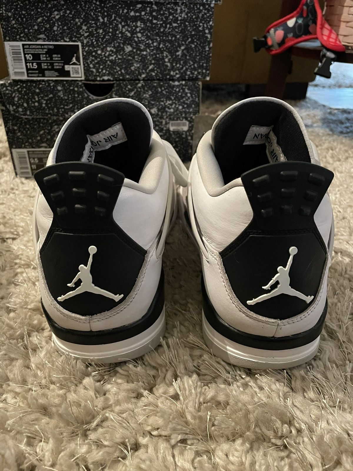 Jordan Brand JORDAN 4 MILITARY BLACK SZ 10 Size US 10 / EU 43 - 6 Thumbnail