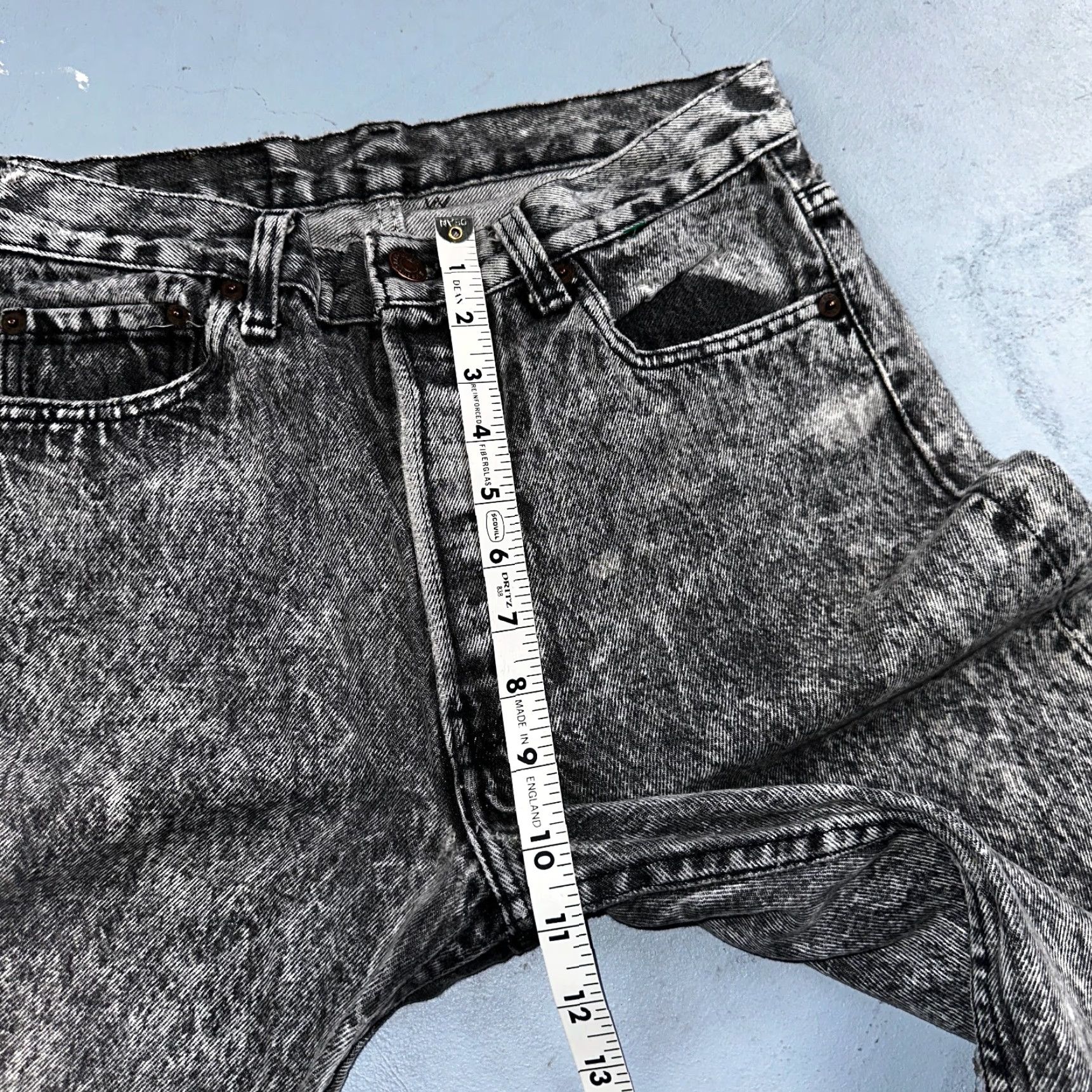 Levi's VINTAGE Levi's 501 Jeans Men 30x32 Straight Black Acid Wash 90s USA XX Regular Inseam 32 Size US 30 / EU 46 - 7 Thumbnail