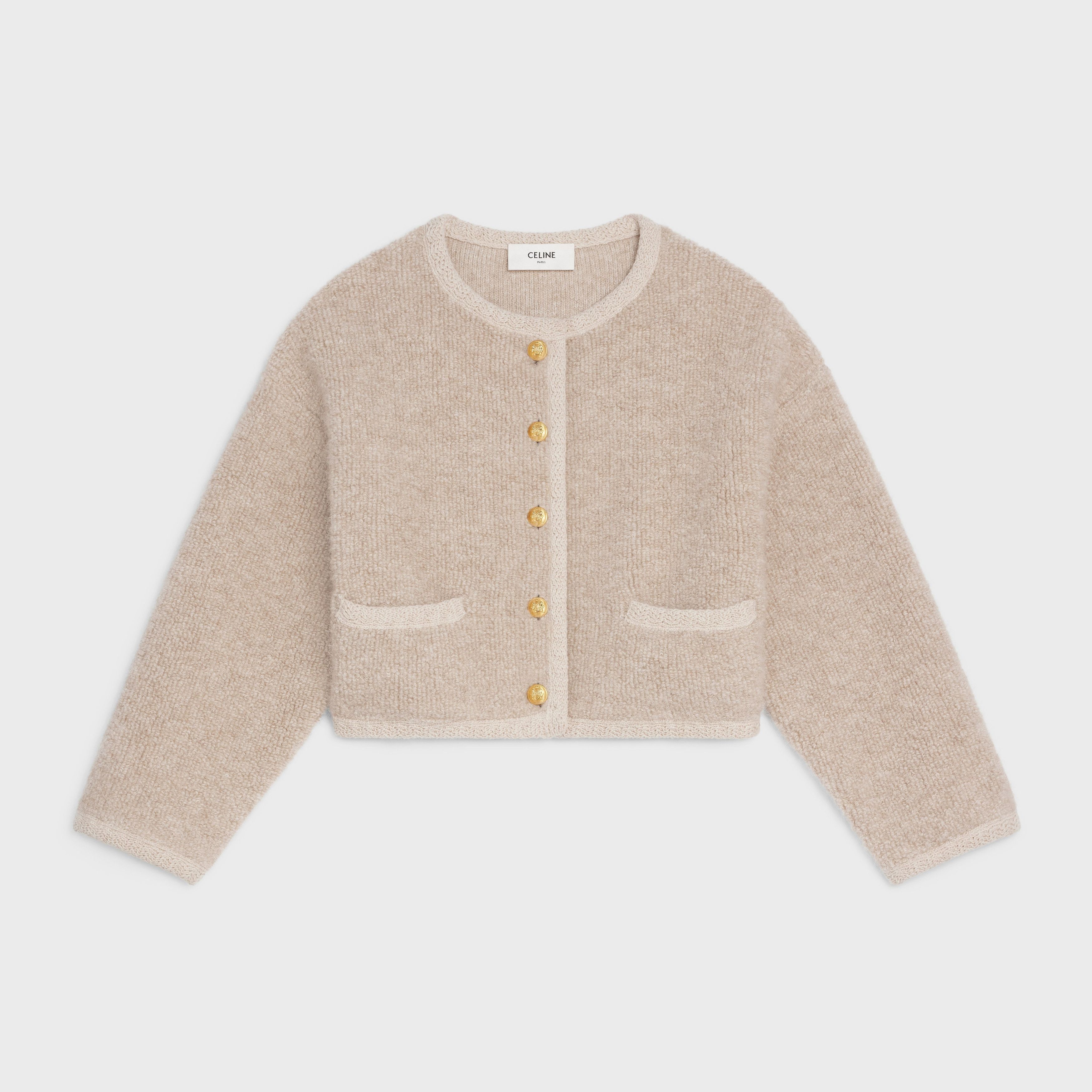 Celine o1w1db10925 2A50Z245P Chasseur Jacket in Beige Size XS / US 0-2 / IT 36-38 - 1 Thumbnail