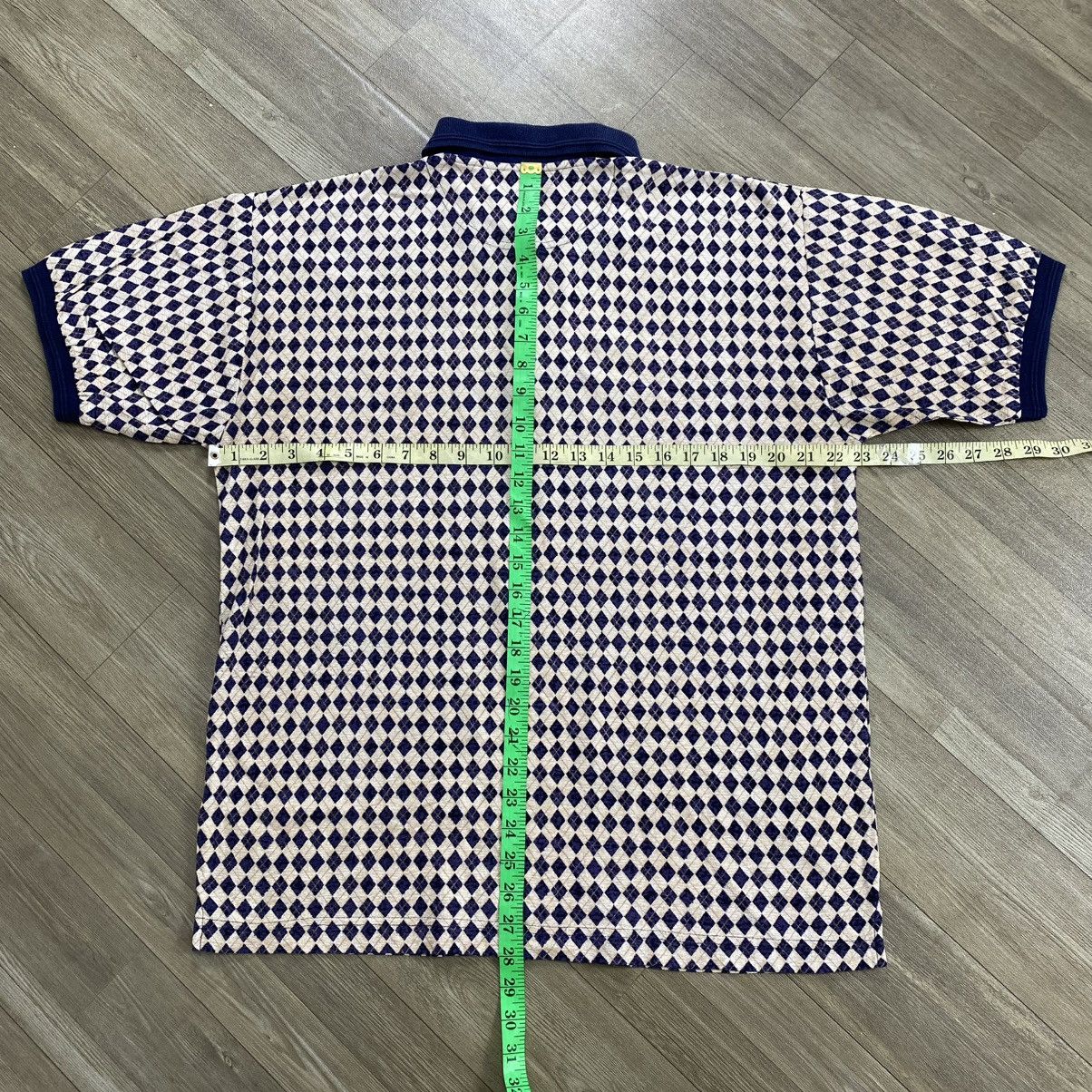 Givenchy 90s Vintage Givenchy Activewear Diamond Patterned Polo shirt Size US M / EU 48-50 / 2 - 13 Thumbnail