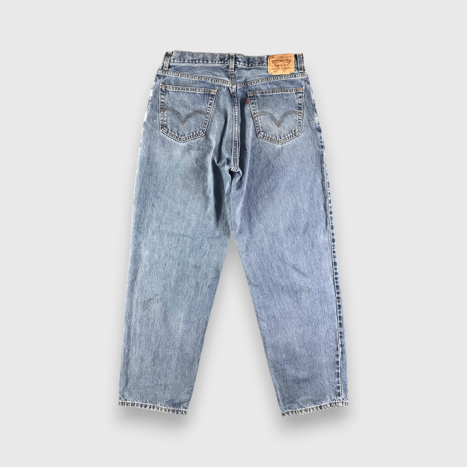 Levi's Vintage Blue Wash Levis 560 Jeans-J3463 Size US 35 - 2 Thumbnail
