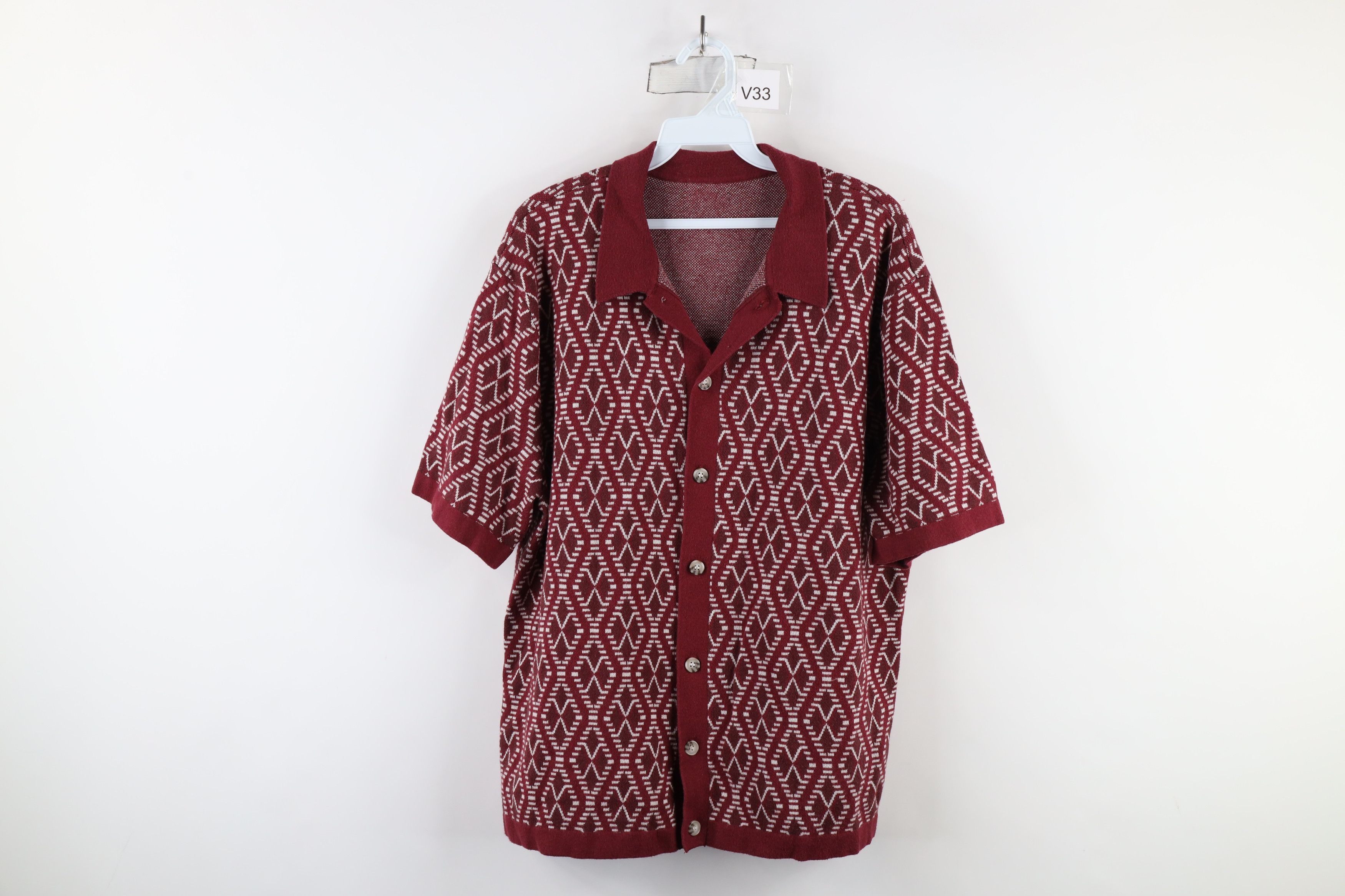 Vintage Vintage 90s Rockabilly Short Sleeve Collared Button Shirt Size US XL / EU 56 / 4 - 1 Thumbnail