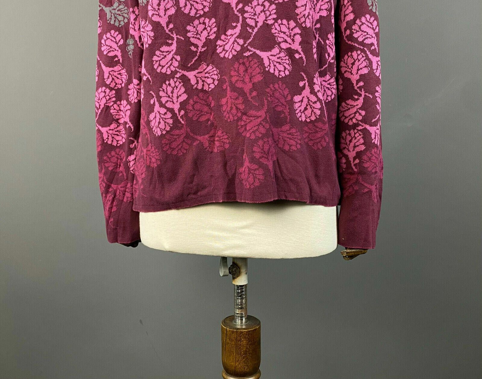 Designer Deerberg by Oska Red Floral Sweatshirt Sweater Size M Size M / US 6-8 / IT 42-44 - 3 Thumbnail
