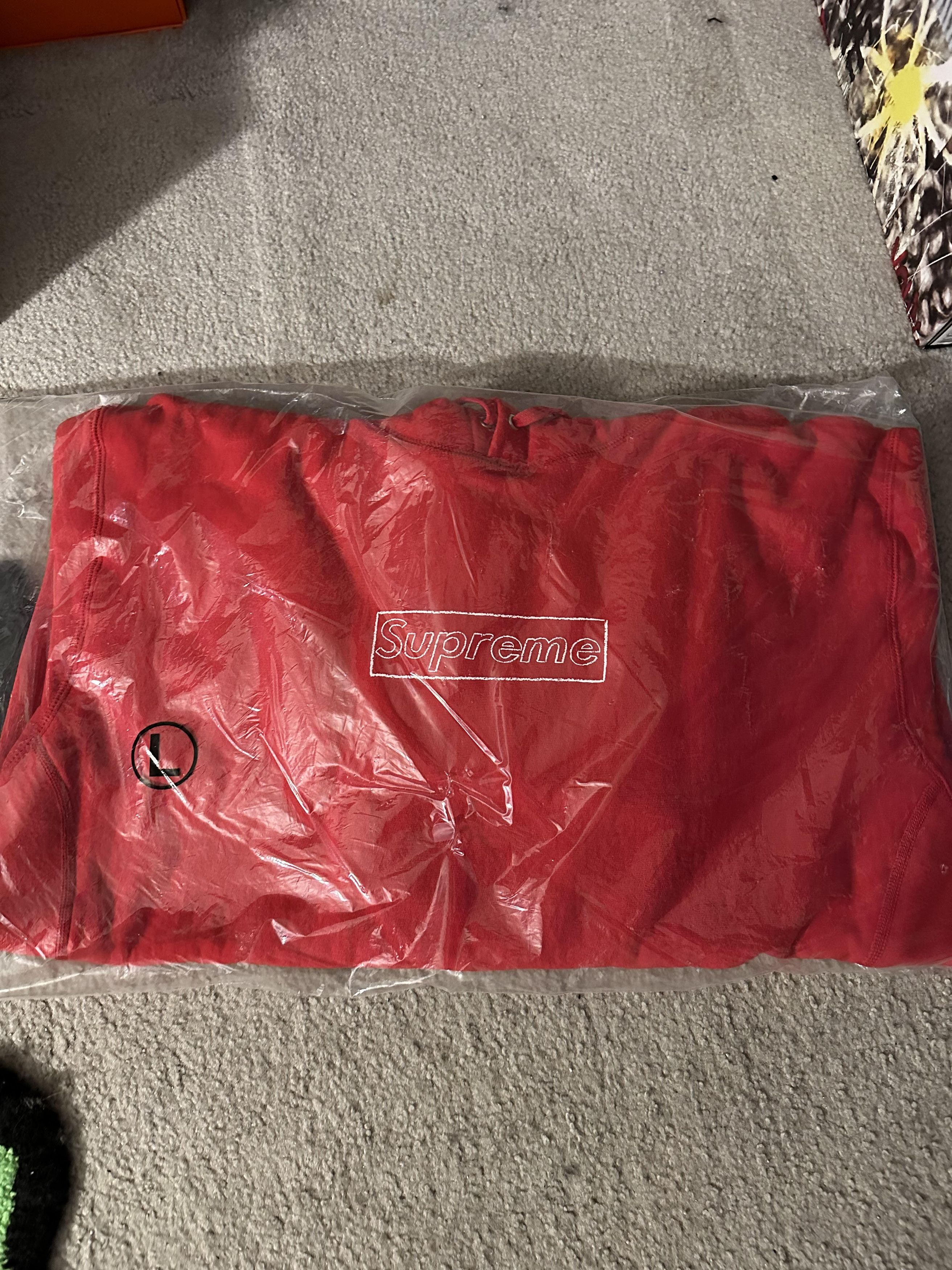 Supreme Kaws Chalk Box Logo Hoodie