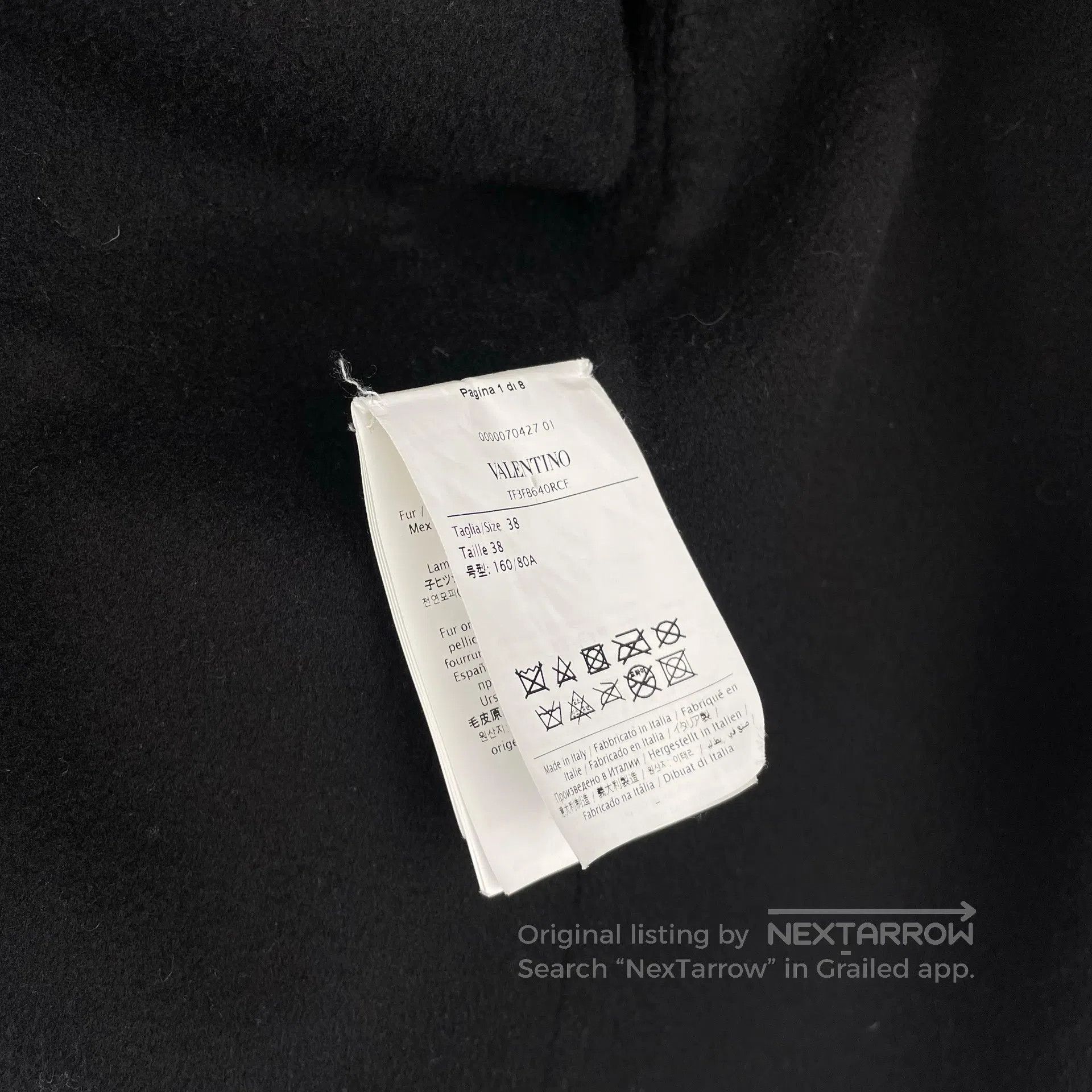 Valentino Valentino Black floral applique embroidery cotton hooded l Size XS / US 0-2 / IT 36-38 - 7 Thumbnail