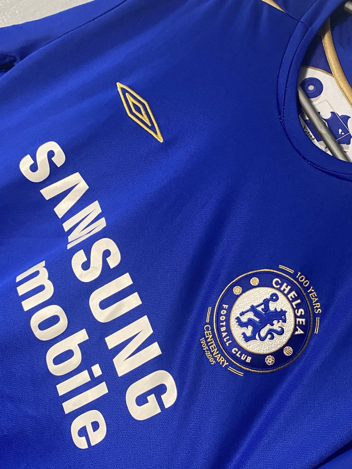 Umbro Vintage Chelsea Umbro Soccer Jersey 2005/06 Cup #8 Lampard Size US XL / EU 56 / 4 - 3 Thumbnail