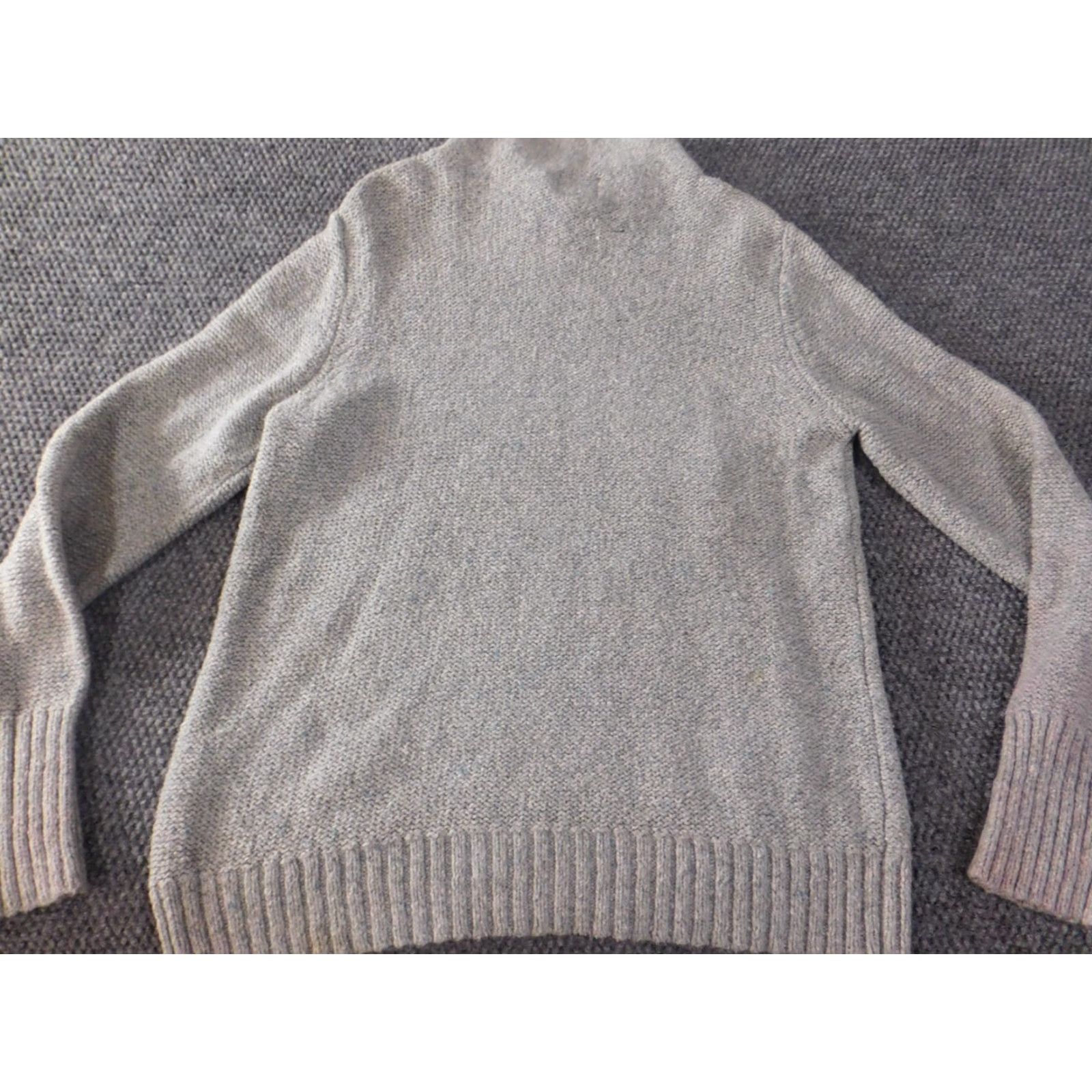 Vintage St. John's Bay Sweater Pullover Womens XL Gray Knit Lightweight Stretch Crew Neck Long Sleeve Size XL / US 12-14 / IT 48-50 - 6 Thumbnail