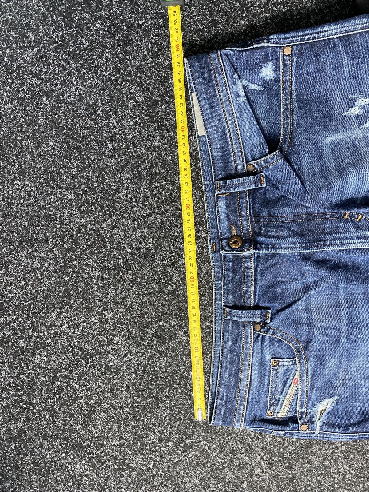 Diesel × Japanese Brand Opium Diesel Distressed Blue Punk Gothic Jeans Mens Owens Size US 36 / EU 52 - 10 Thumbnail