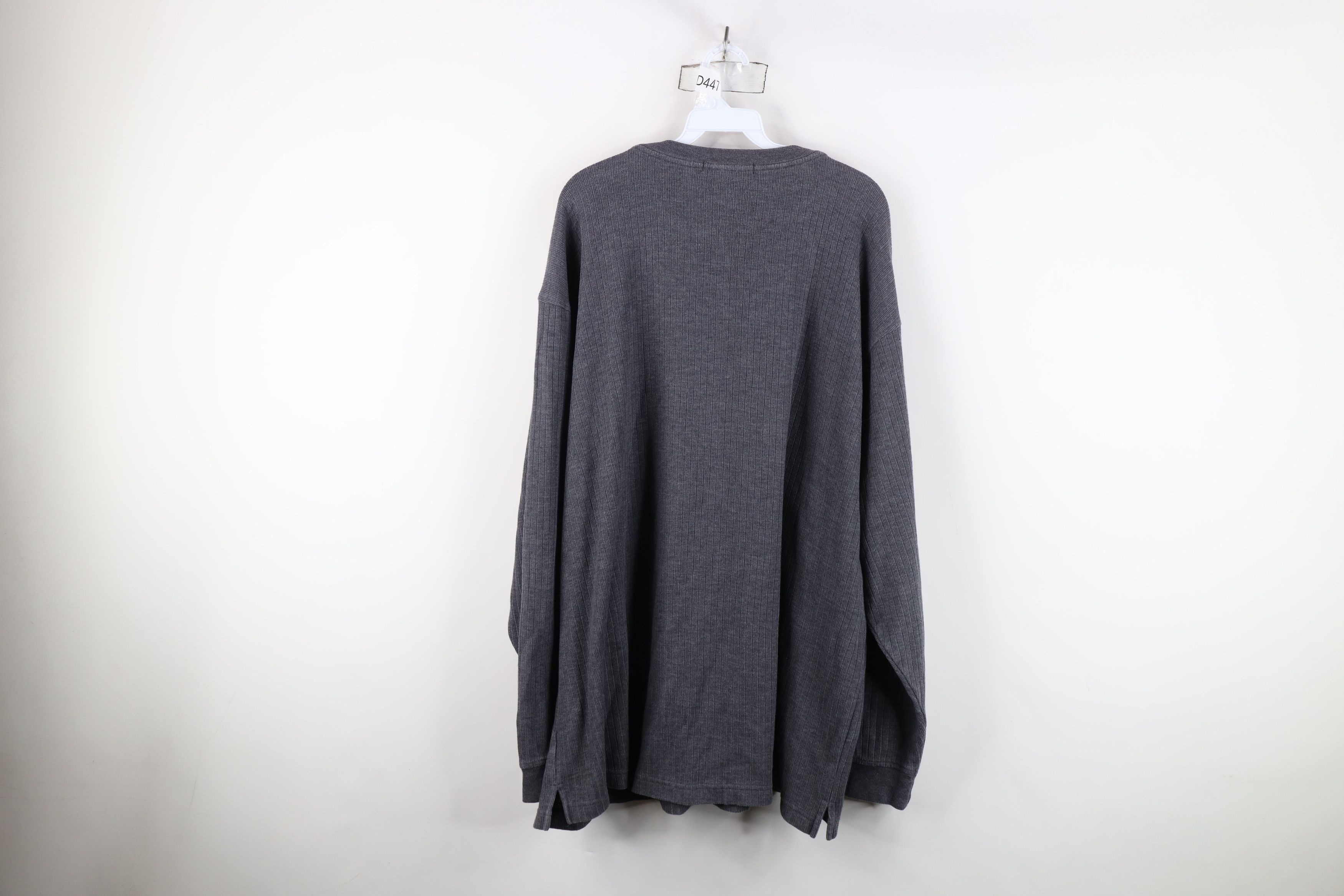 Vintage Vintage 90s Streetwear Ribbed Long Sleeve Henley T-Shirt Size US XXL / EU 58 / 5 - 10 Thumbnail