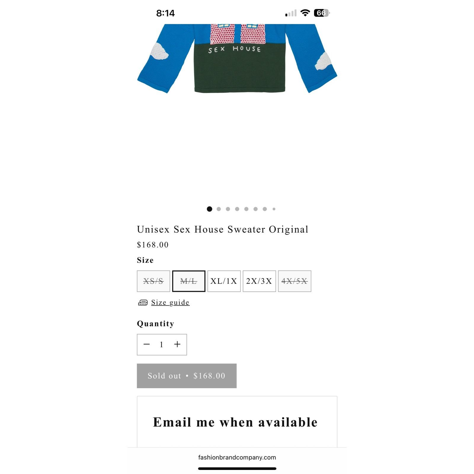 Other Fashion Brand Company Unisex Sex House Sweater SOLD OUT M/L Size US L / EU 52-54 / 3 - 4 Thumbnail