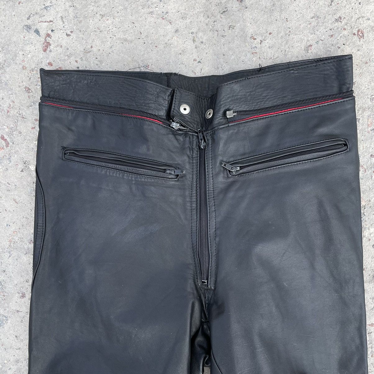 Vintage Vintage Moto Leather Pants 34 Size 90s Y2K USA Style Size US 34 / EU 50 - 4 Thumbnail