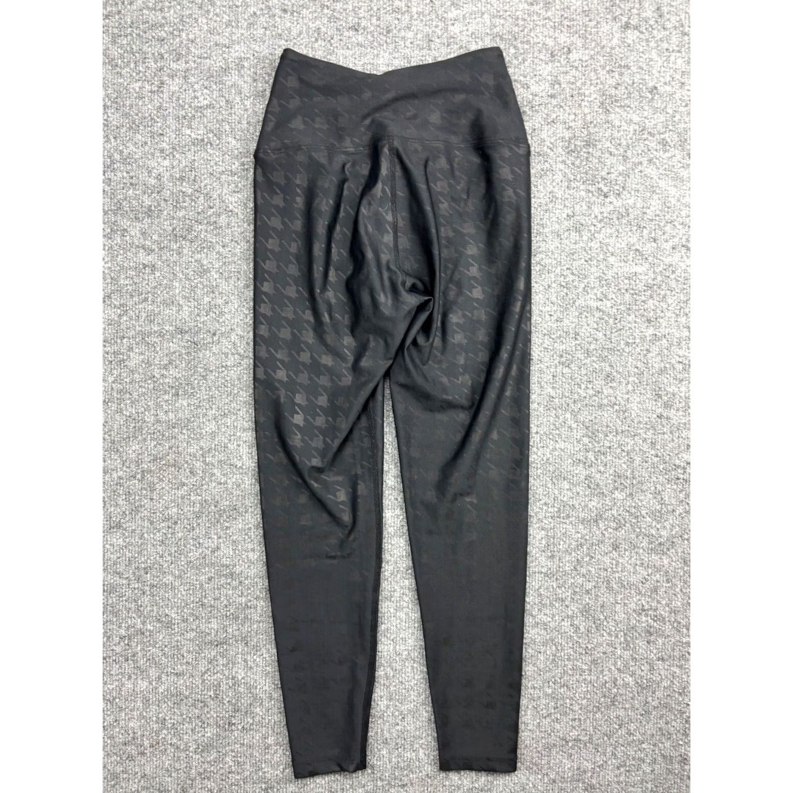 Vintage VINTAGE Year Of Ours Leggings Women's XS Black Houndstooth Ankle Stretch Made In USA Size 26" / US 2 / IT 38 - 6 Thumbnail