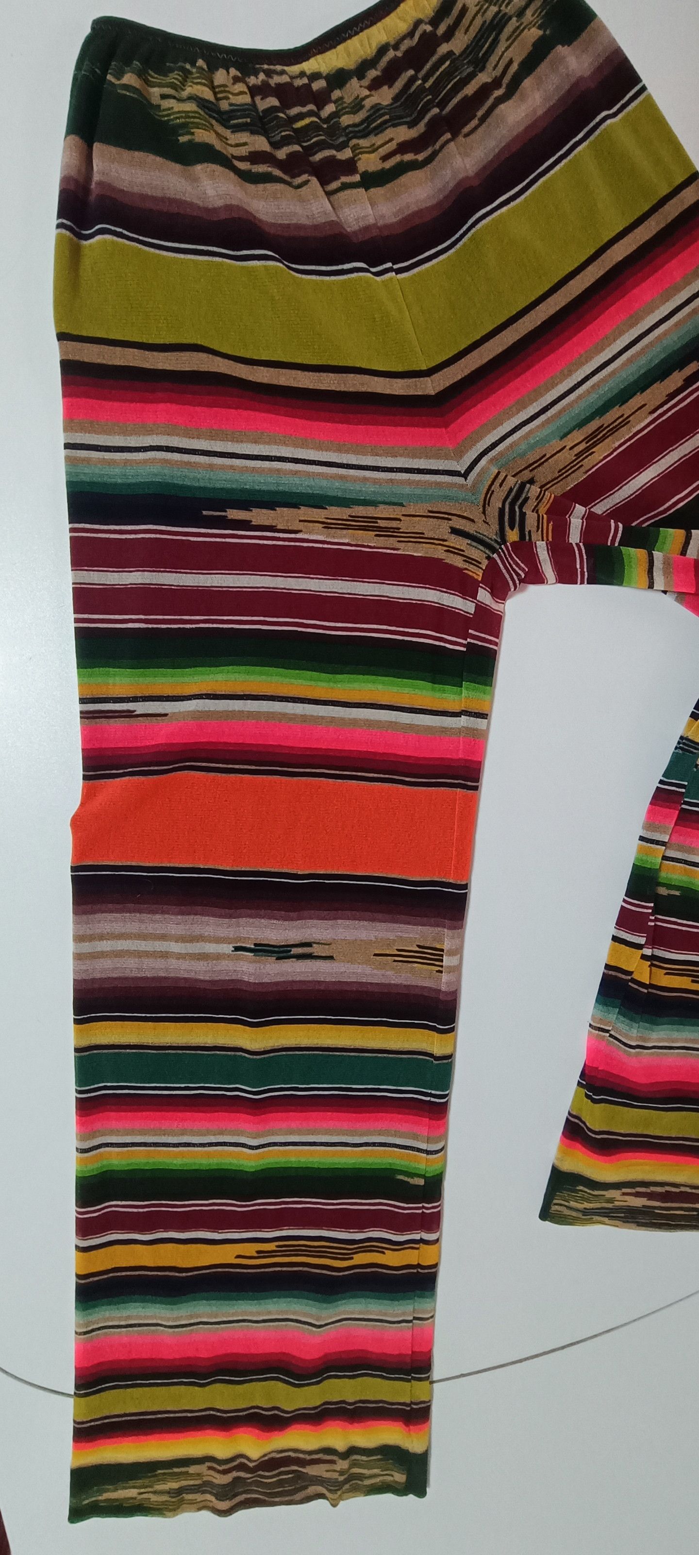 Jean Paul Gaultier SS2005 - Multicolor stripes double layer - mesh nylon Pants Size 25" / US 0 / IT 36 - 3 Thumbnail