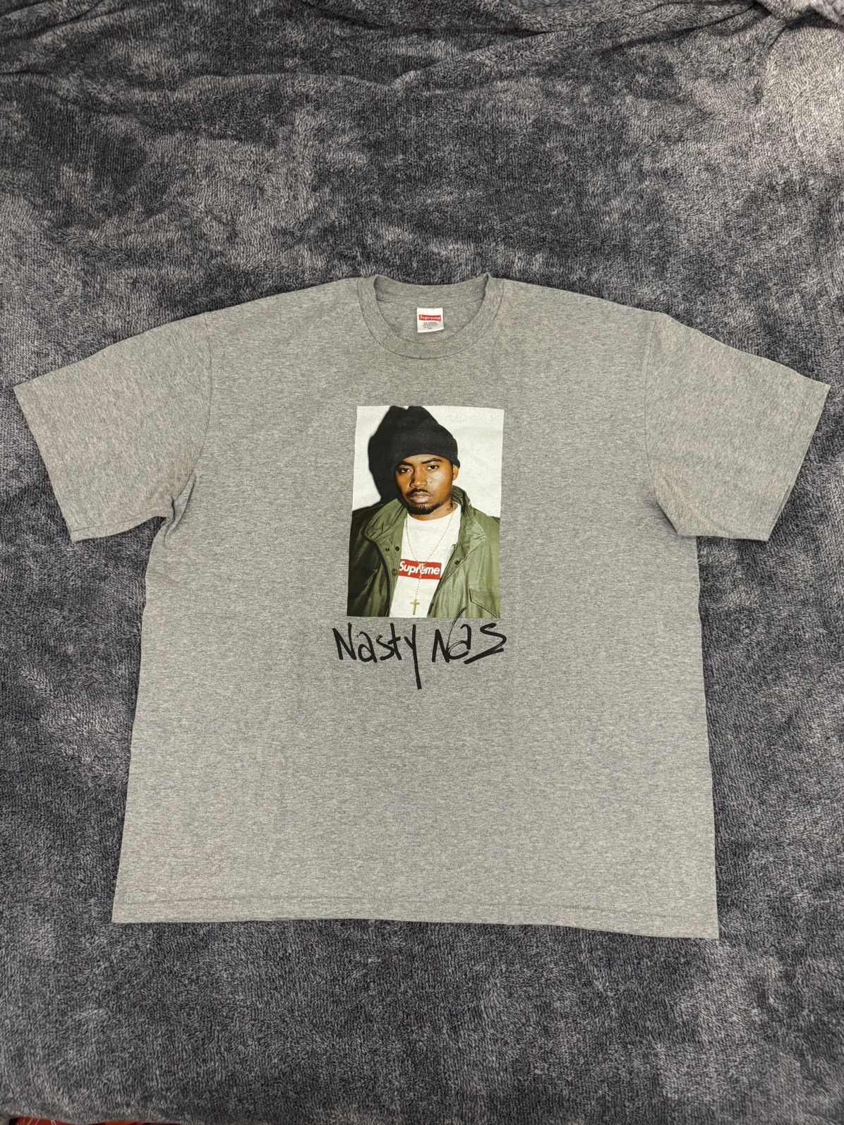 Supreme Nas Tee Pale Blue