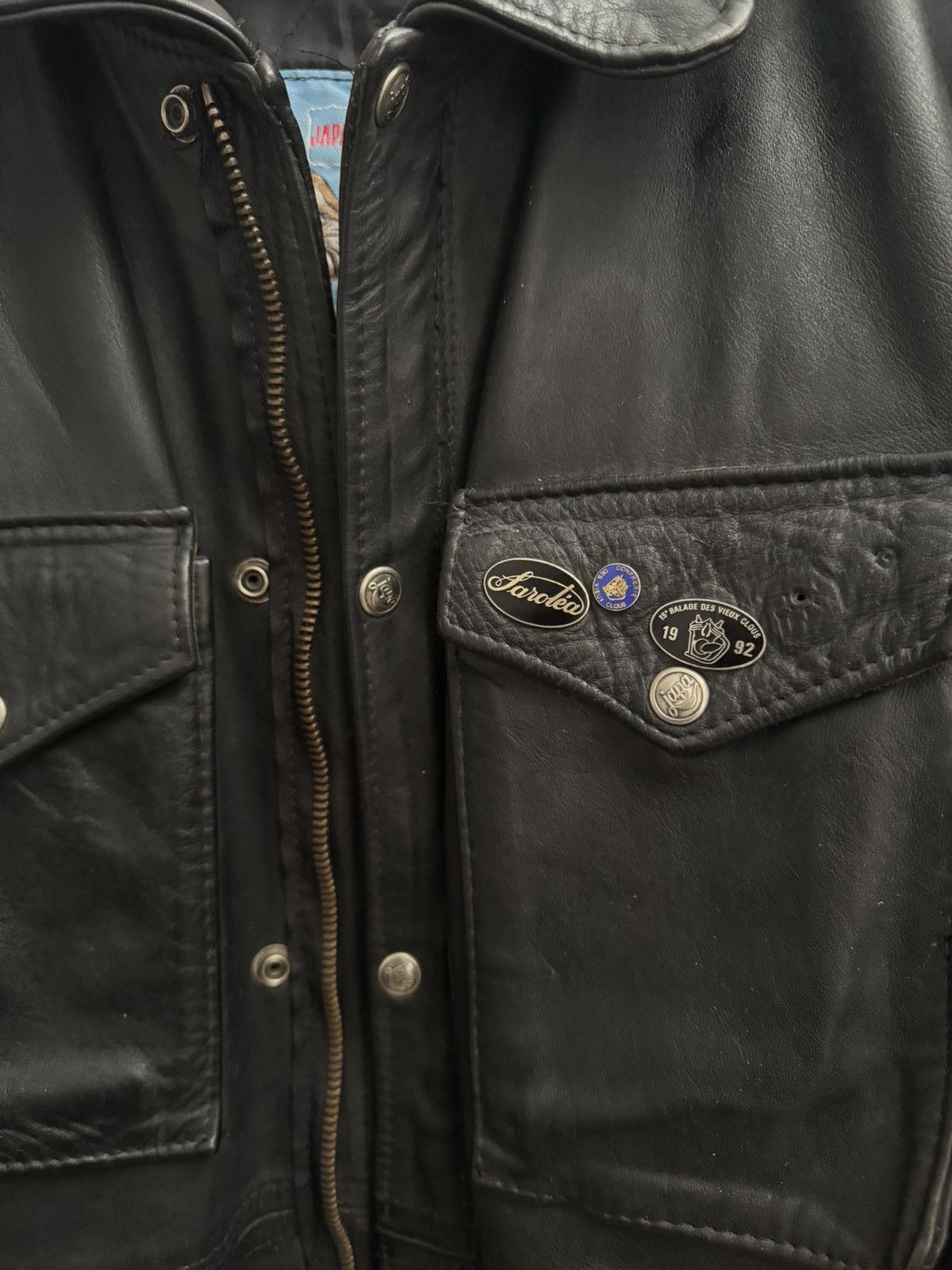 Vintage Vintage 60's french m65 leather jacket Size US XL / EU 56 / 4 - 3 Thumbnail